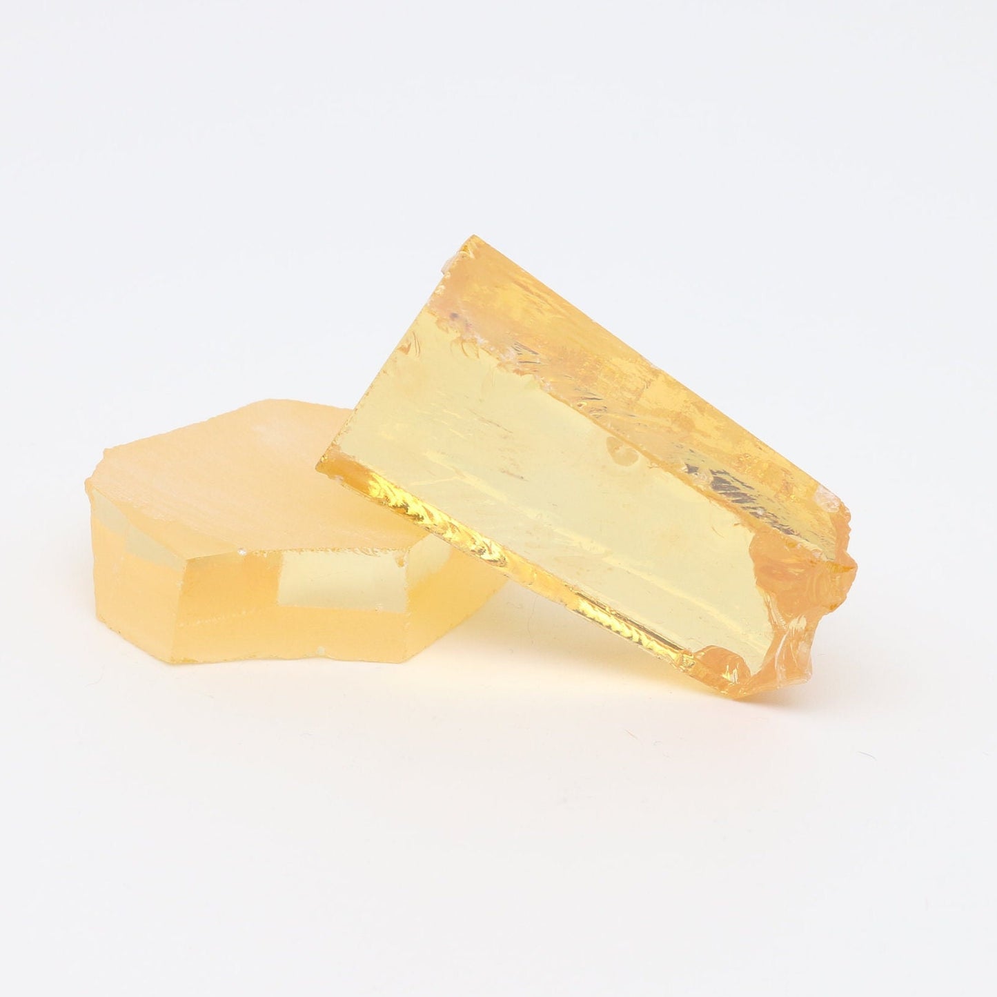 Lemon Cubic Zirconia Faceting Rough for Gem Cutting - Various Sizes