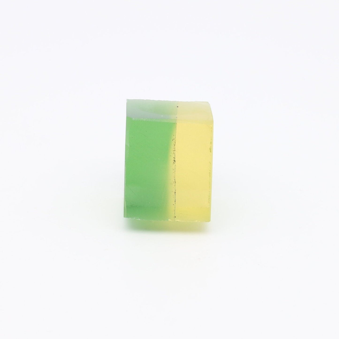 Bi-Color Nanosital Synthetic Lab Created Faceting Rough for Gem Cutting - Green-Yellow - Various Sizes