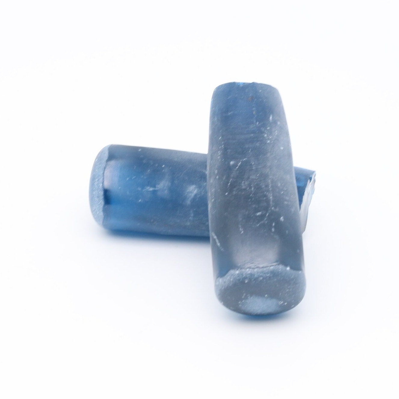 Dark Blue #119 Lab Created Spinel Faceting Rough for Gem Cutting - Various Sizes