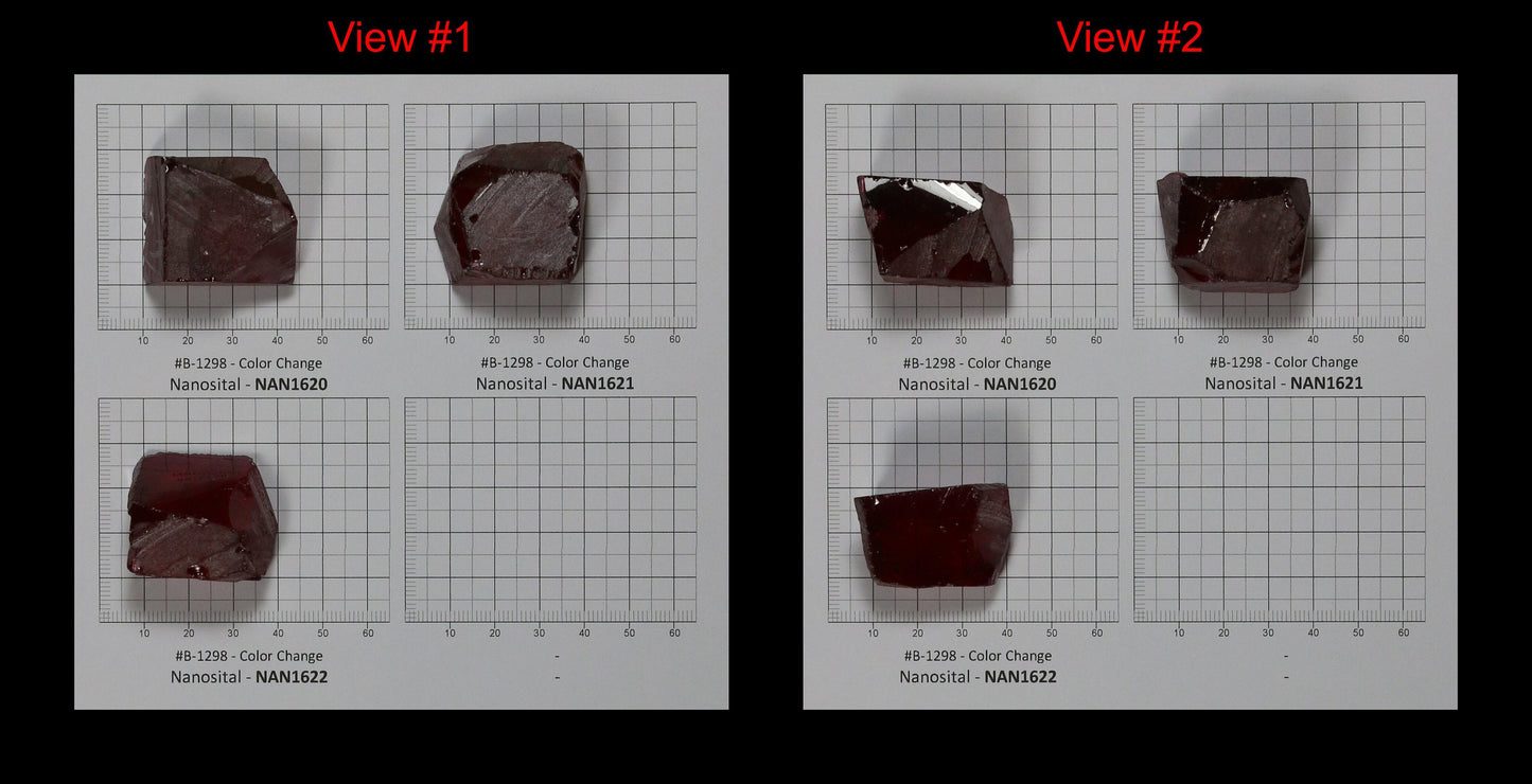 Color Changing Nanosital Synthetic Lab Created Faceting Rough for Gem Cutting - #B-1298 - Various Sizes