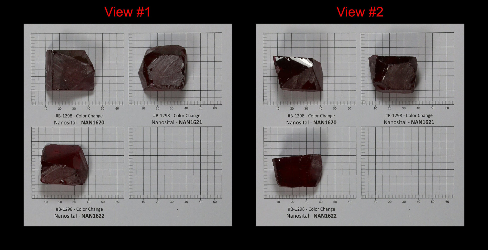 Color Changing Nanosital Synthetic Lab Created Faceting Rough for Gem Cutting - #B-1298 - Various Sizes
