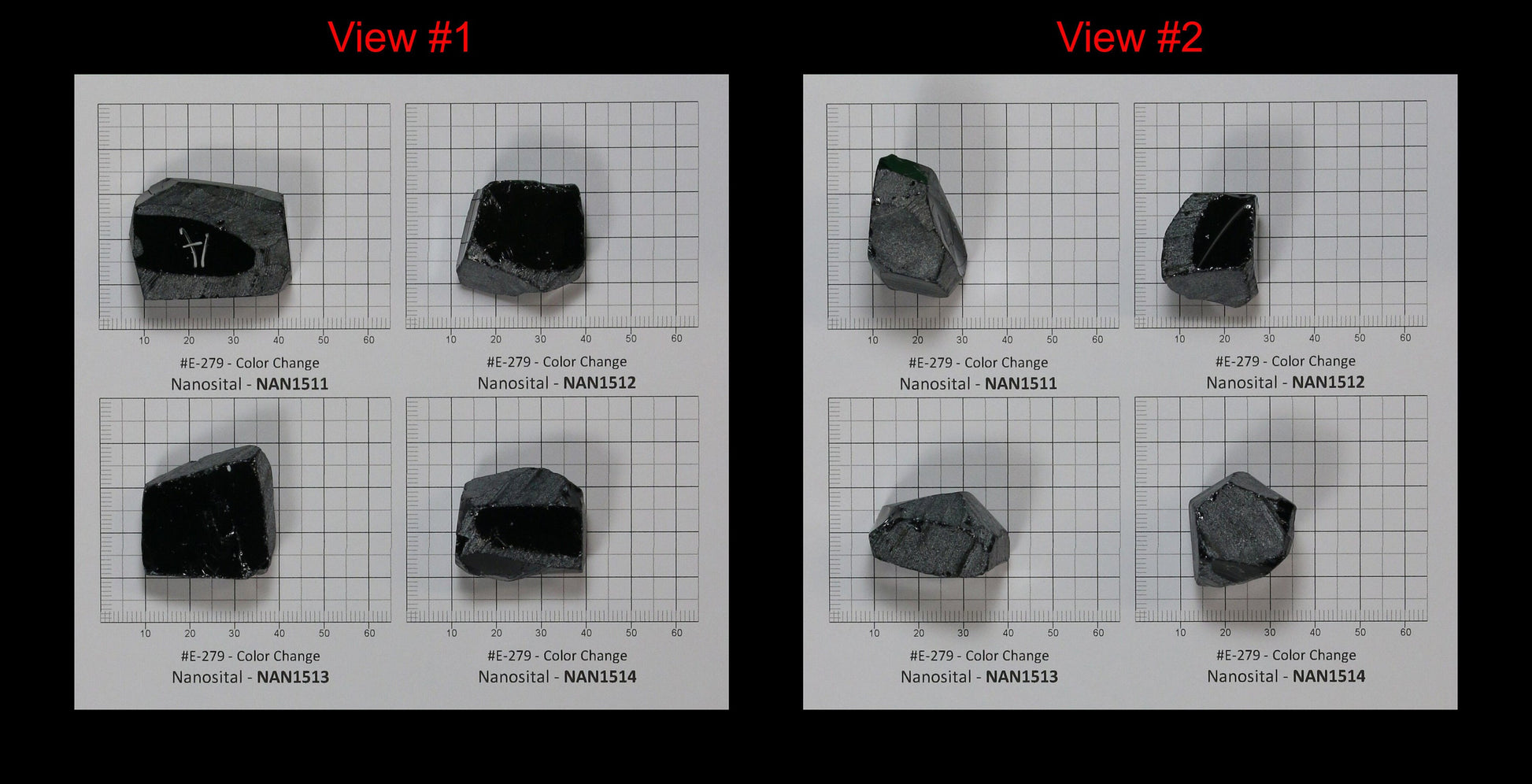 Color Changing Nanosital Synthetic Lab Created Faceting Rough for Gem Cutting - #E-279 - Various Sizes
