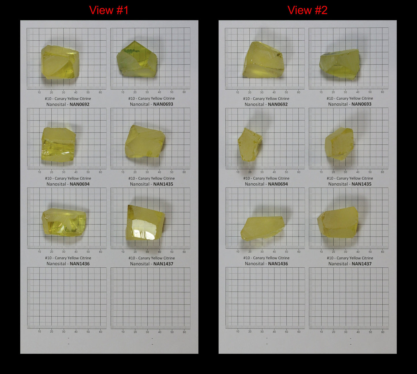 Canary Yellow Citrine Nanosital Synthetic Lab Created Faceting Rough for Gem Cutting - #10 - Various Sizes