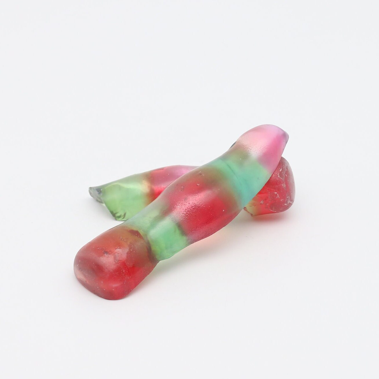 Padparadscha/Green Bi-Color Lab Created Corundum Sapphire Faceting Rough for Gem Cutting - Various Sizes - Split Boule