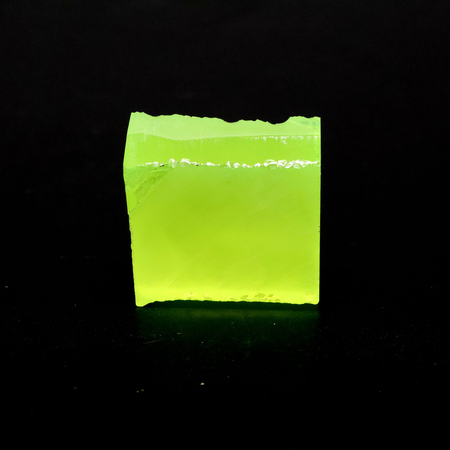 Lab-Grown LuAG Garnet – Intense UV Reactive Gemstone Rough