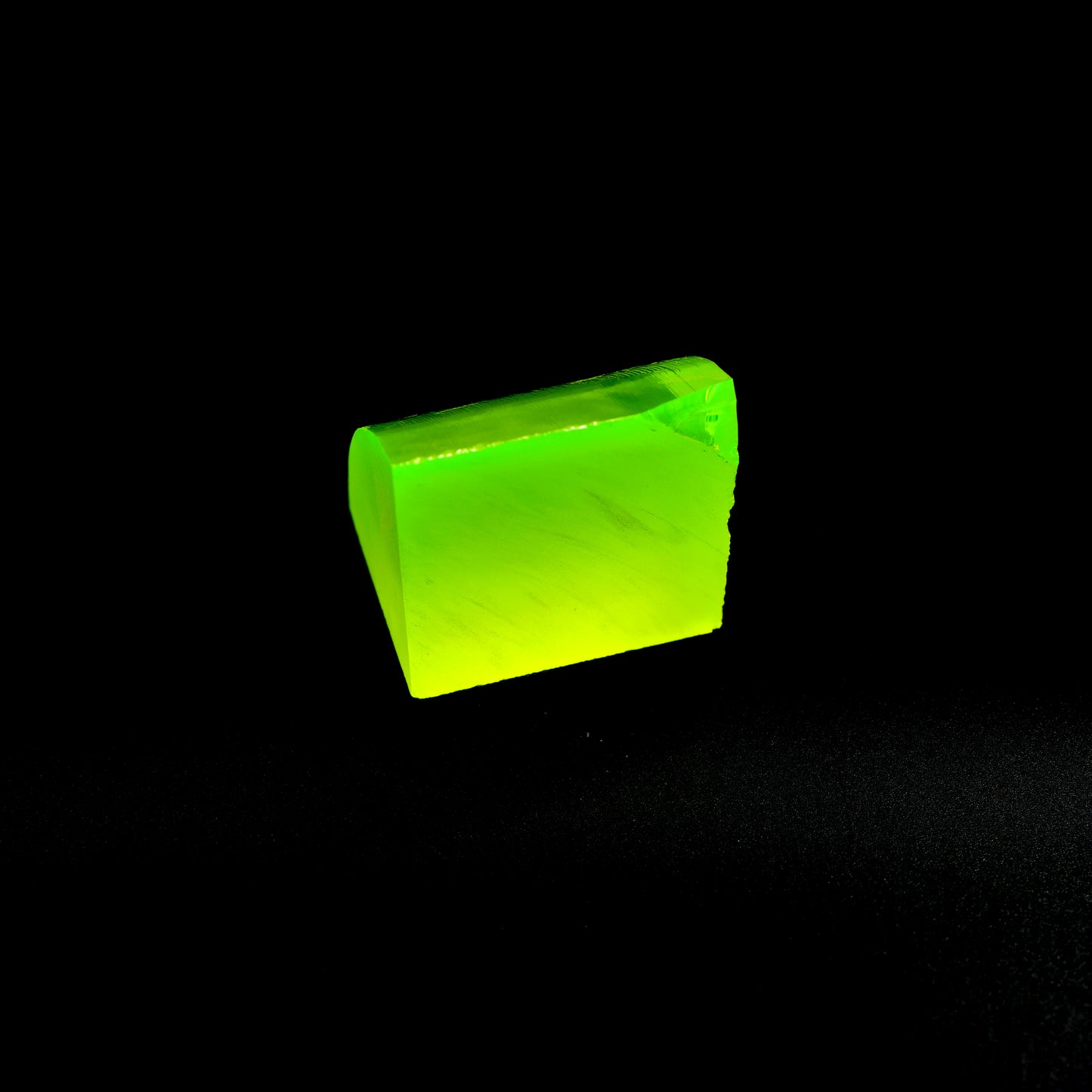 Lab-Grown LuAG Garnet – Intense UV Reactive Gemstone Rough