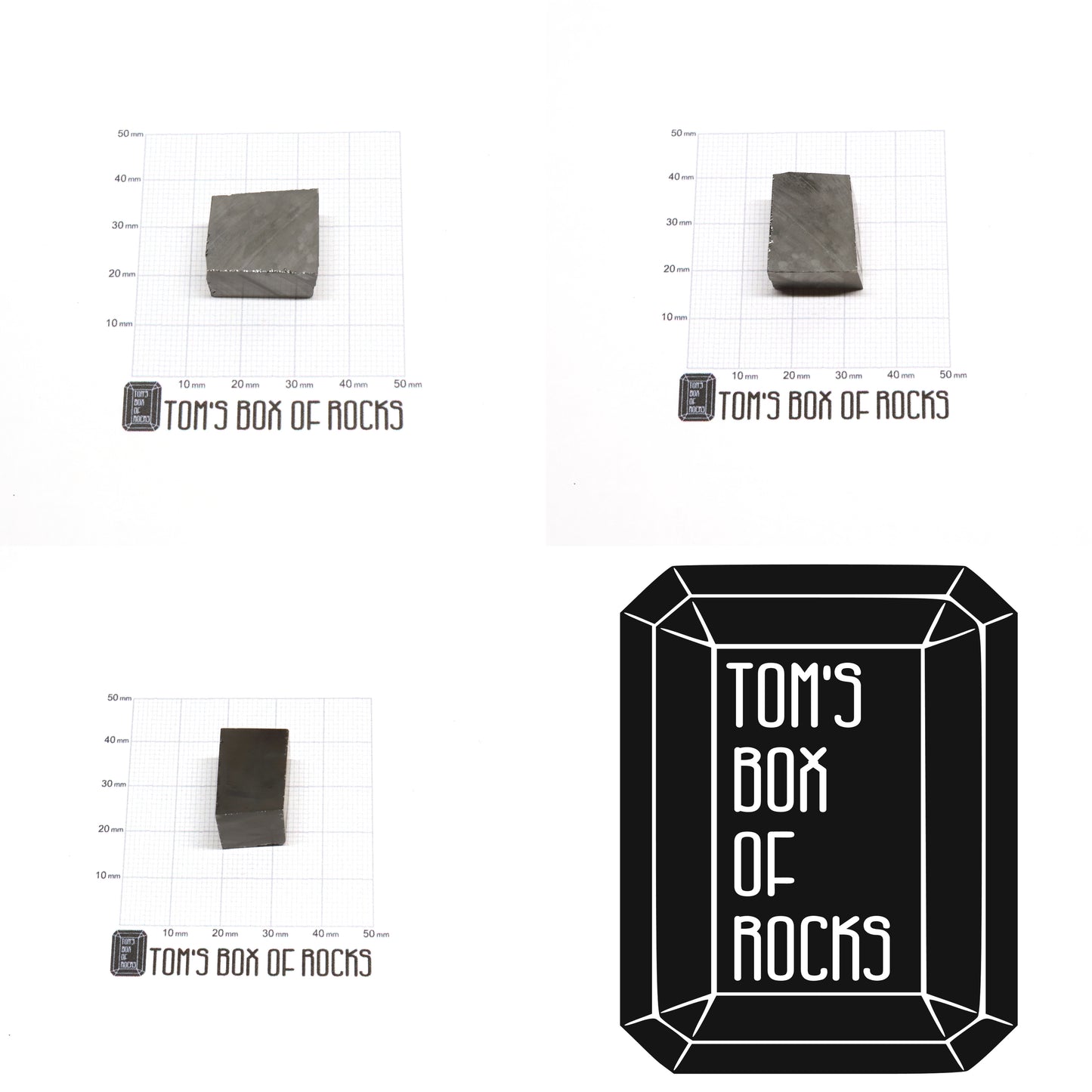 Grey Moissanite - Grade A - Faceting Rough