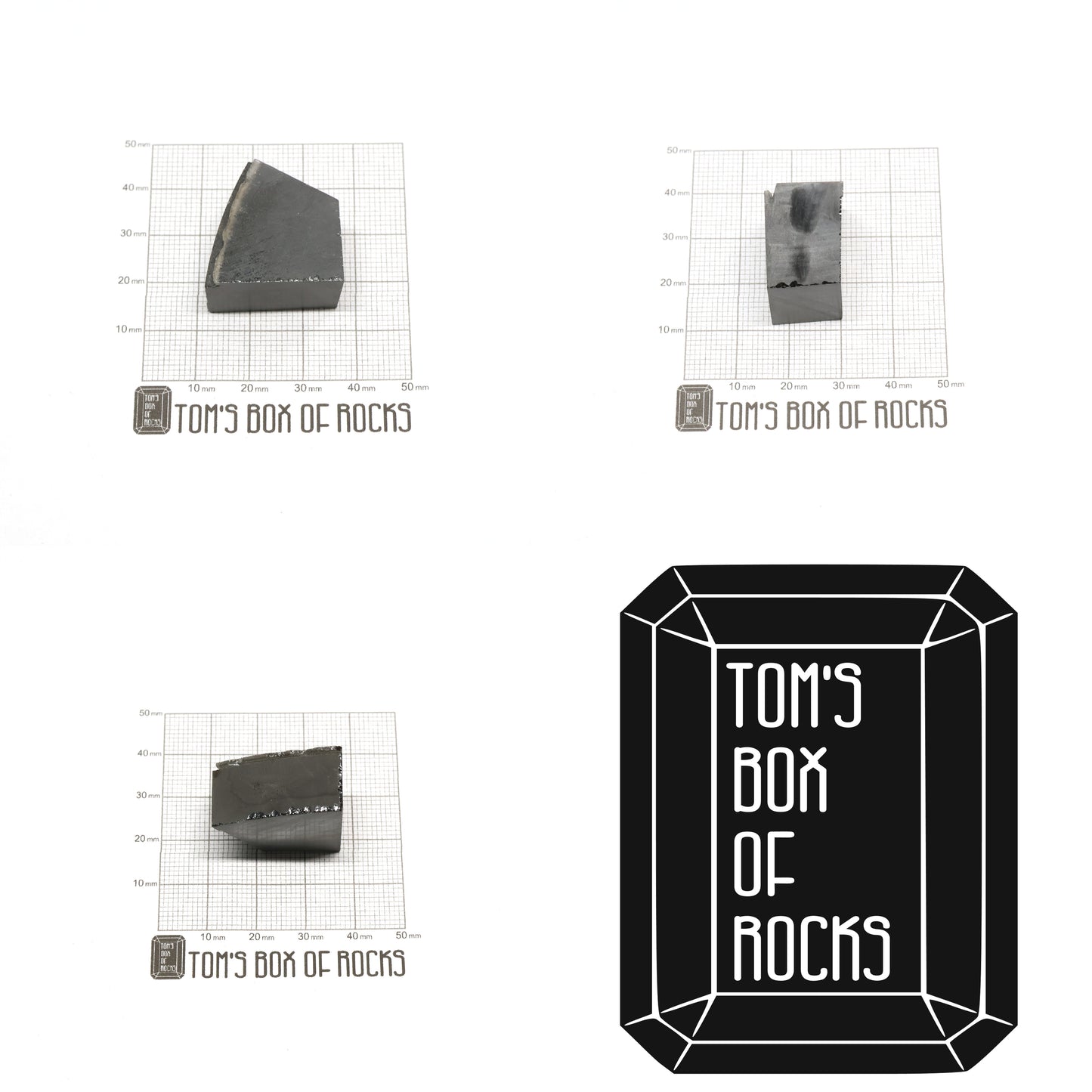 Grey Moissanite - Grade A - Faceting Rough