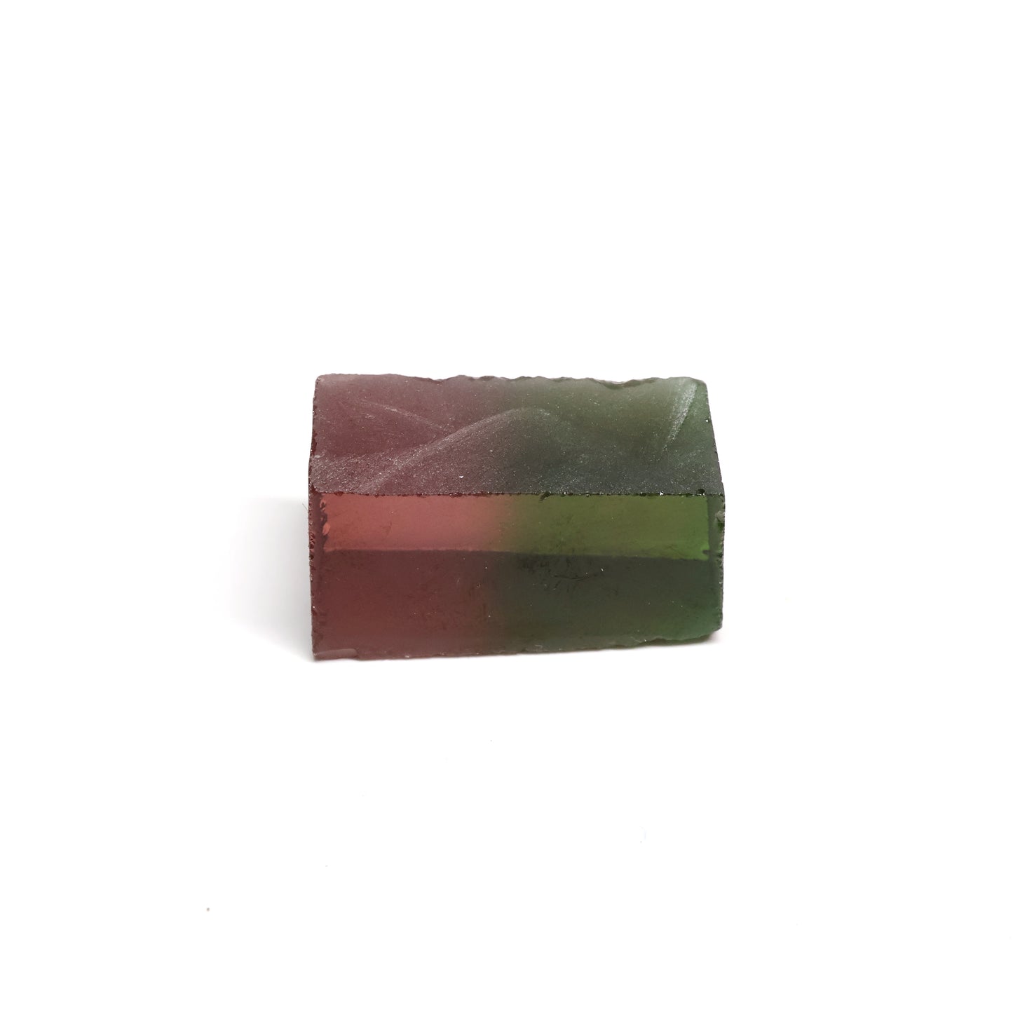 Nanosital Simulated Watermelon Tourmaline (New Style) Lab Created Faceting Rough for Gem Cutting -Various Sizes