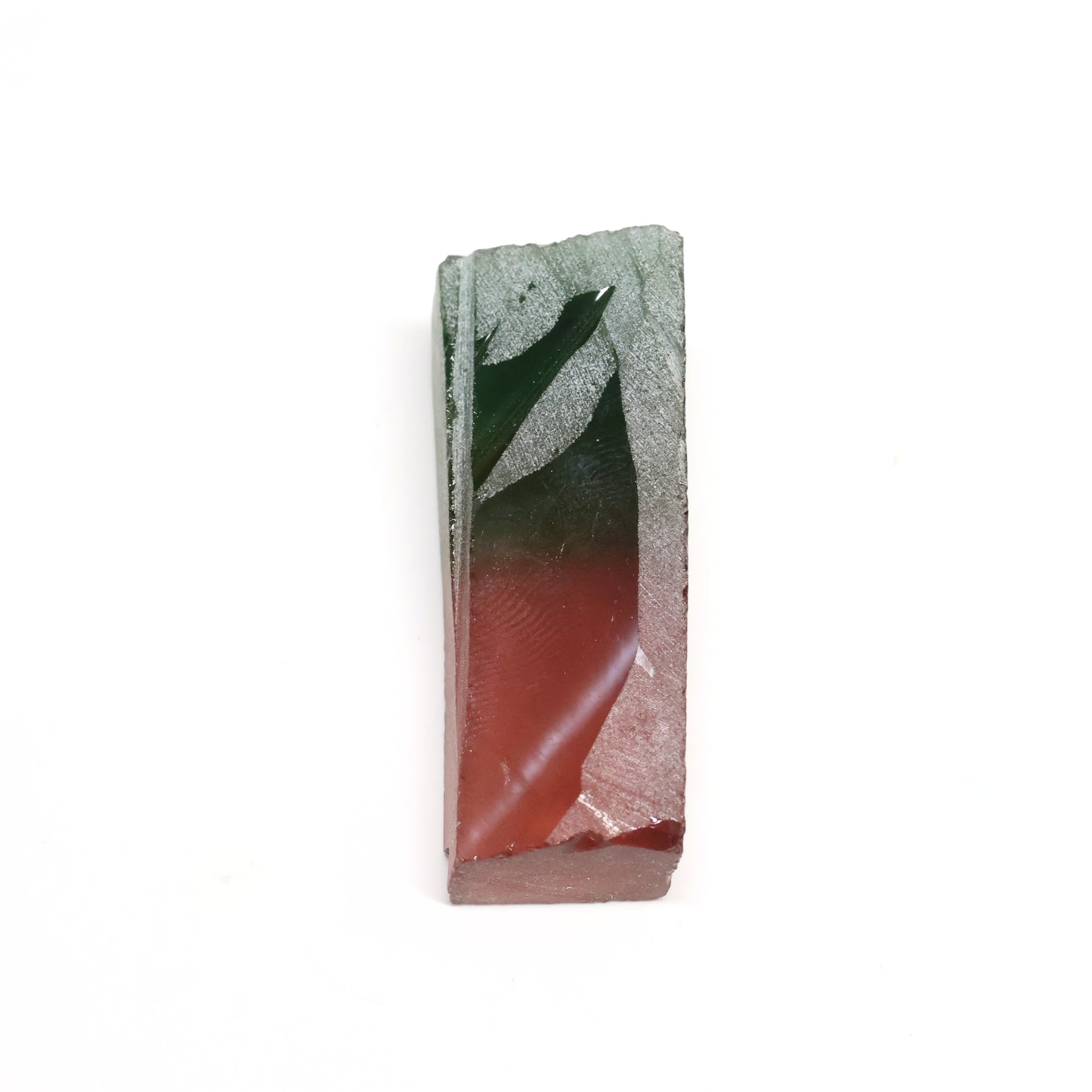 Nanosital Simulated Watermelon Tourmaline (New Style) Lab Created Faceting Rough for Gem Cutting -Various Sizes