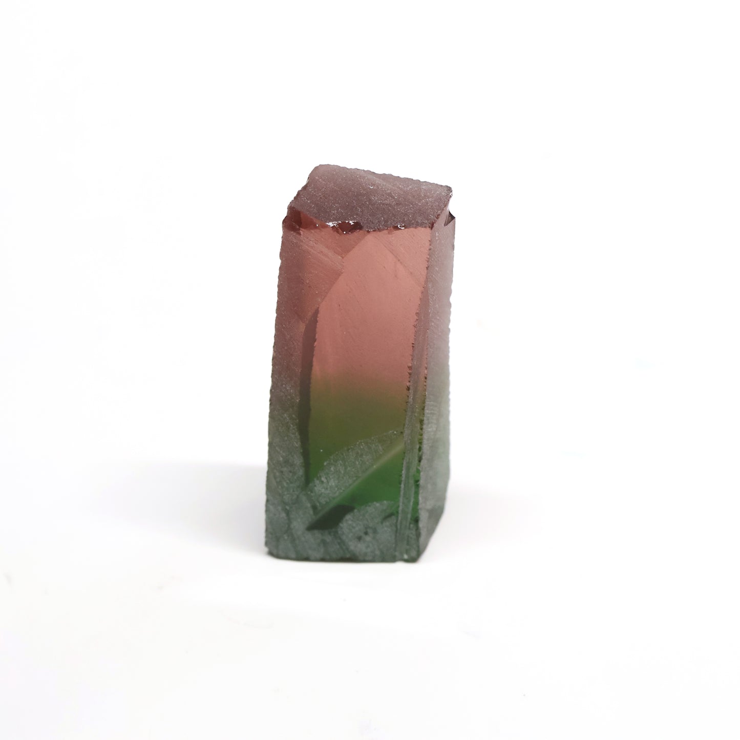Nanosital Simulated Watermelon Tourmaline (New Style) Lab Created Faceting Rough for Gem Cutting -Various Sizes