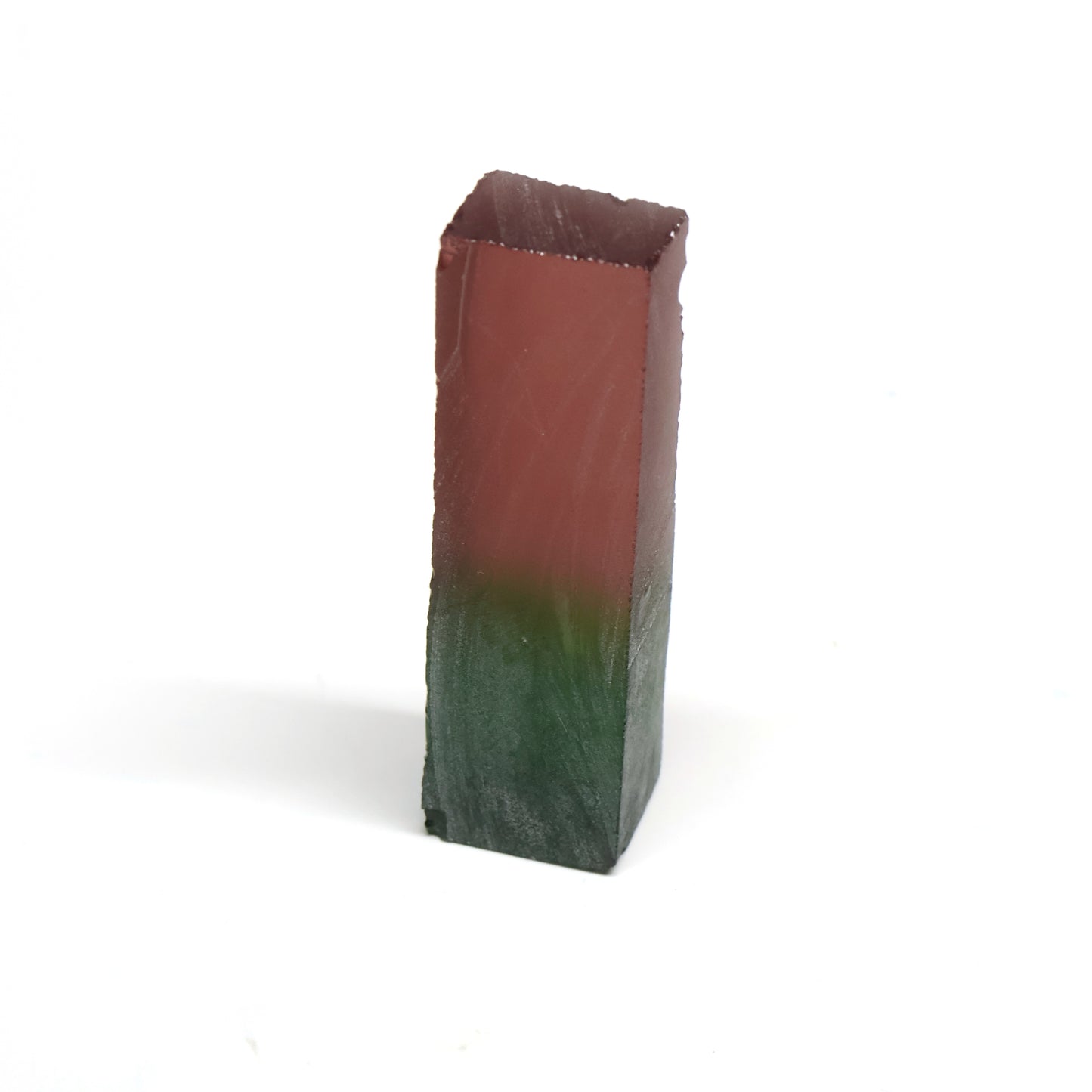 Nanosital Simulated Watermelon Tourmaline (New Style) Lab Created Faceting Rough for Gem Cutting -Various Sizes