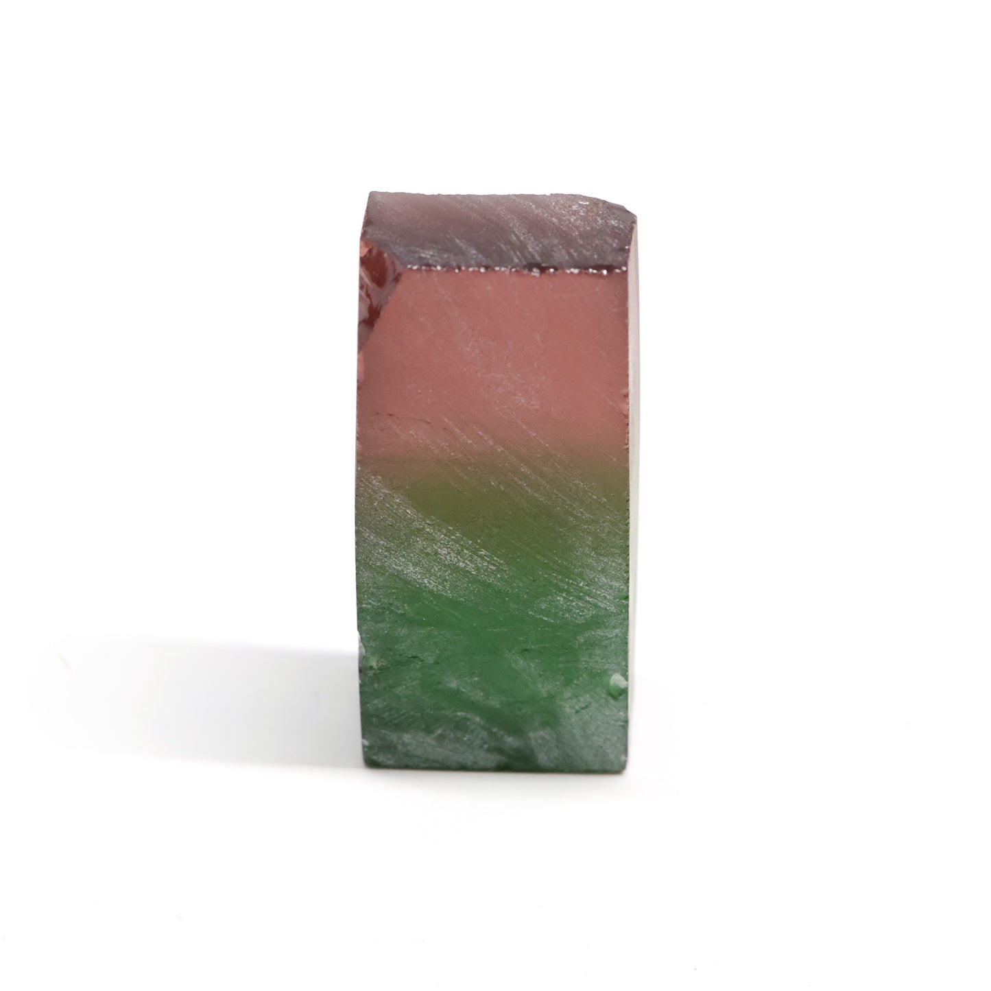 Nanosital Simulated Watermelon Tourmaline (New Style) Lab Created Faceting Rough for Gem Cutting -Various Sizes