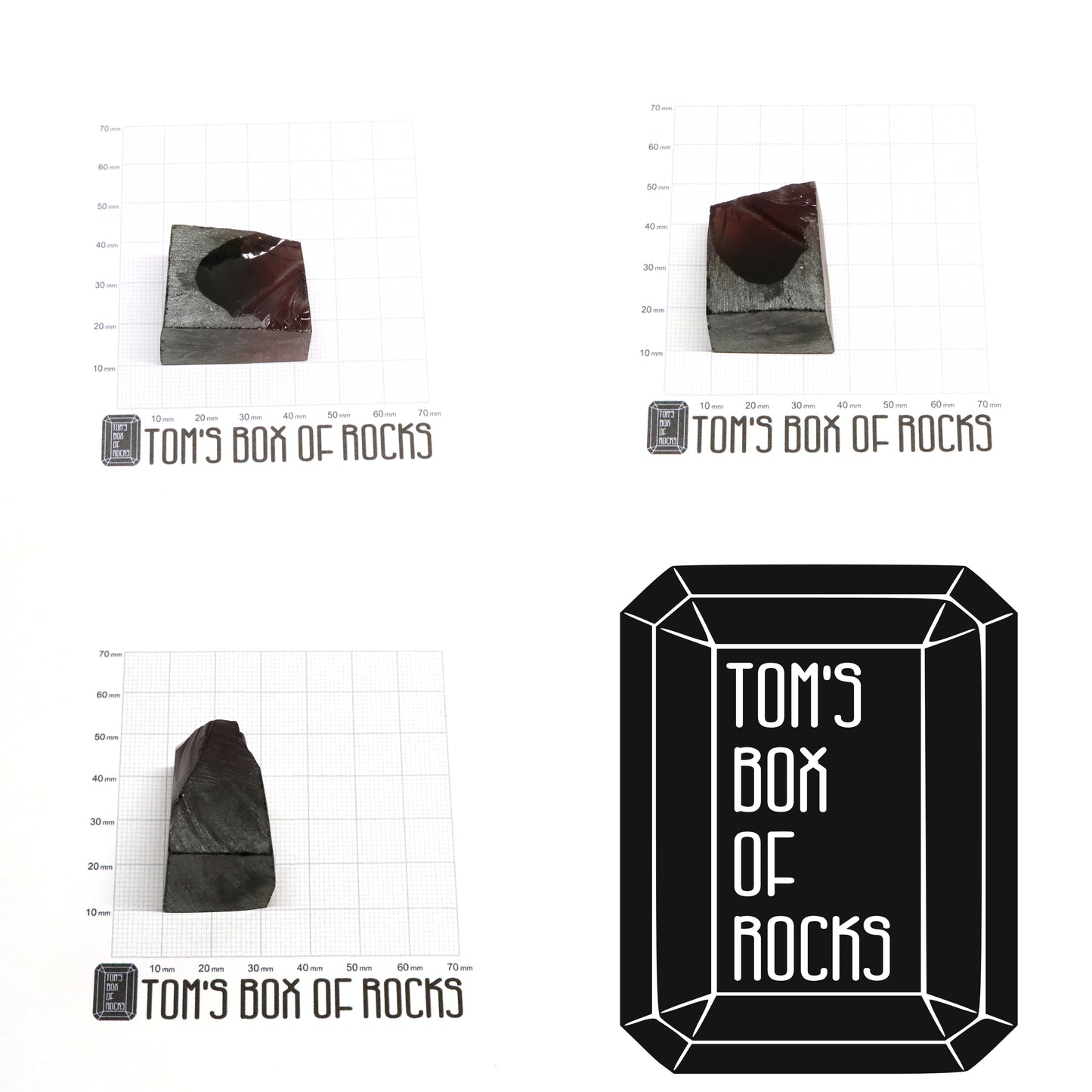 Nanosital Simulated Watermelon Tourmaline (New Style) Lab Created Faceting Rough for Gem Cutting -Various Sizes