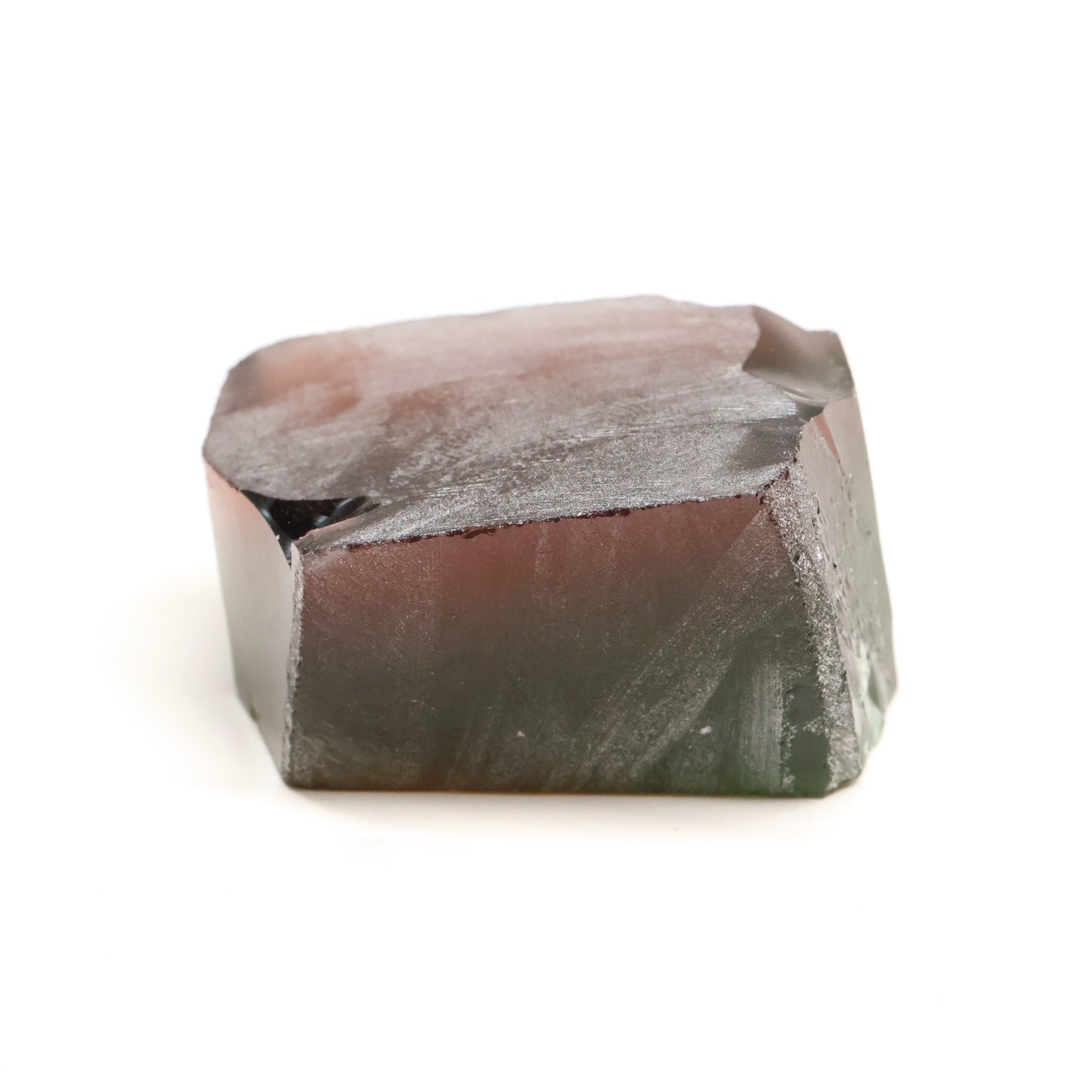 Nanosital Simulated Watermelon Tourmaline (New Style) Lab Created Faceting Rough for Gem Cutting -Various Sizes