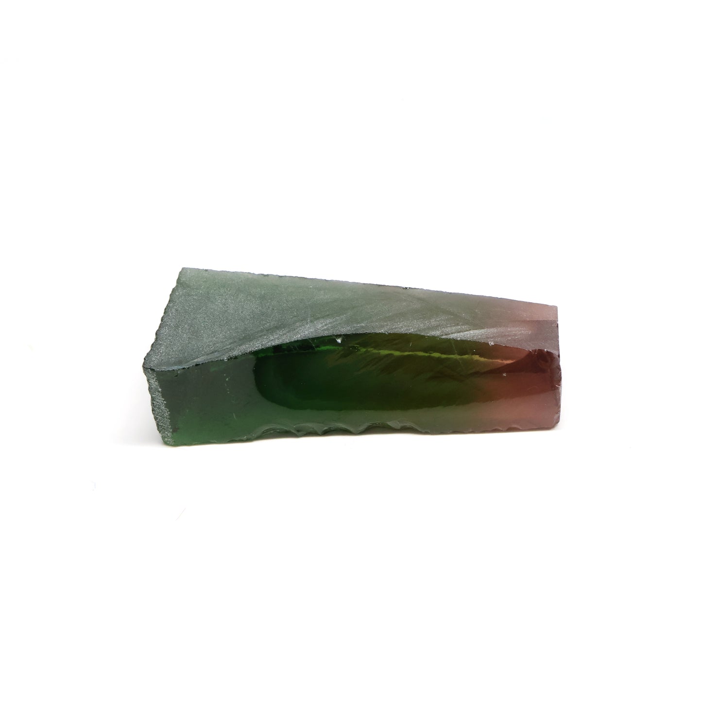 Nanosital Simulated Watermelon Tourmaline (New Style) Lab Created Faceting Rough for Gem Cutting -Various Sizes