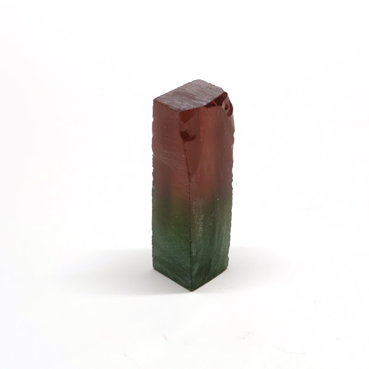 Nanosital Simulated Watermelon Tourmaline (New Style) Lab Created Faceting Rough for Gem Cutting -Various Sizes