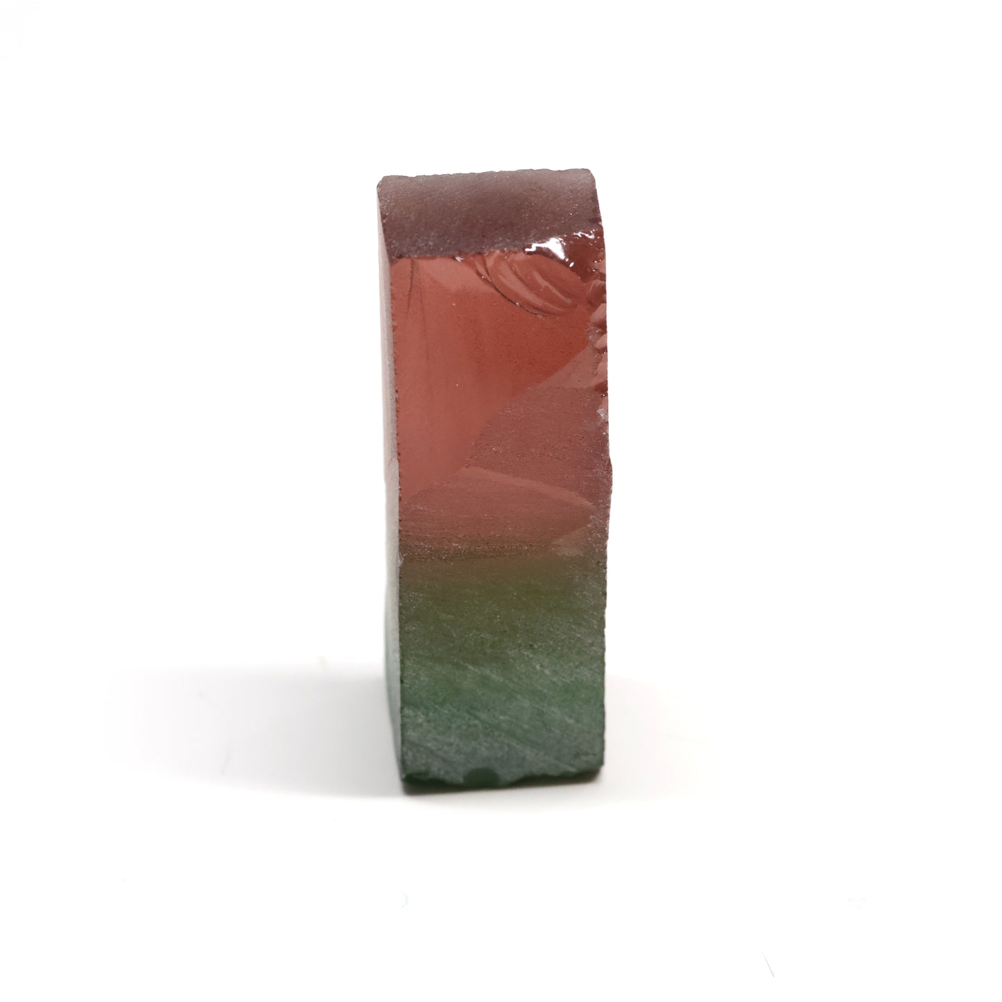 Nanosital Simulated Watermelon Tourmaline (New Style) Lab Created Faceting Rough for Gem Cutting -Various Sizes