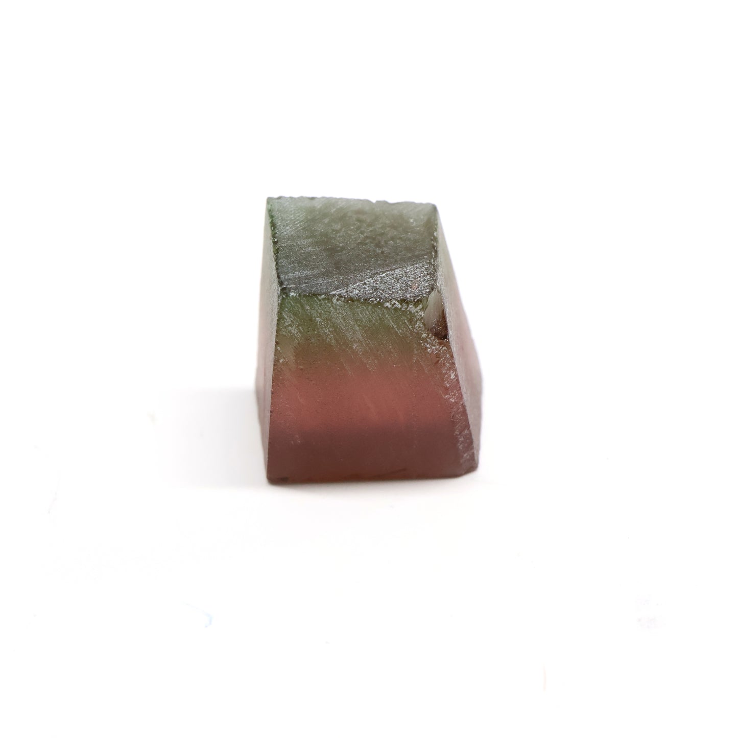 Nanosital Simulated Watermelon Tourmaline (New Style) Lab Created Faceting Rough for Gem Cutting -Various Sizes