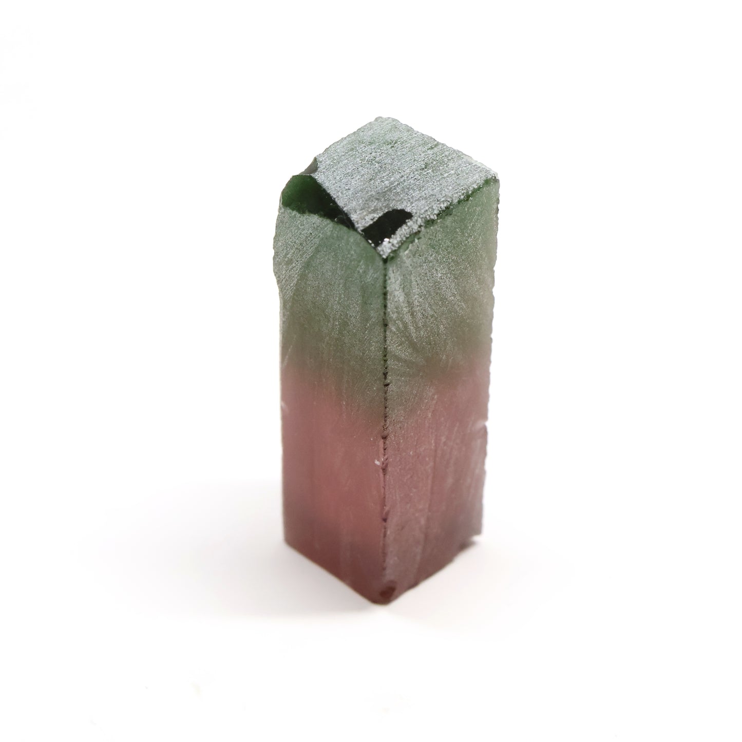 Nanosital Simulated Watermelon Tourmaline (New Style) Lab Created Faceting Rough for Gem Cutting -Various Sizes