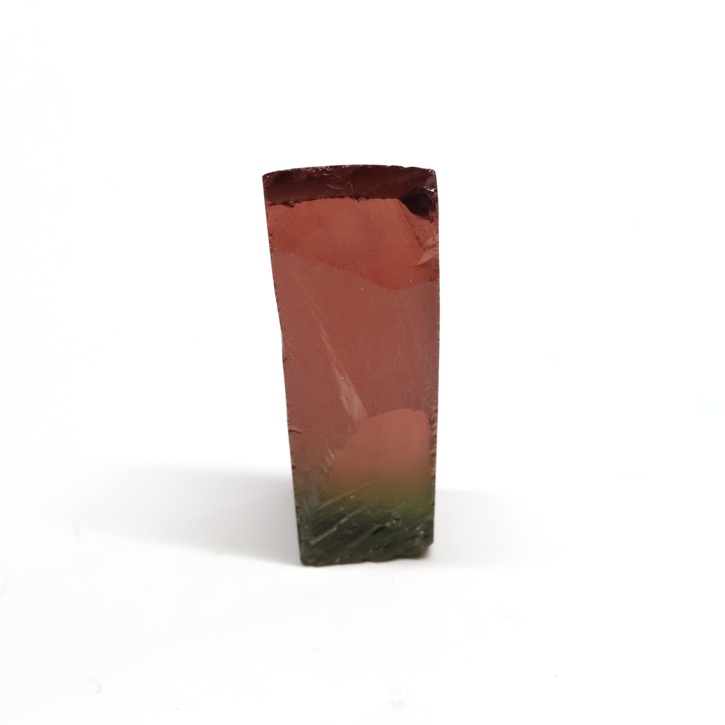 Nanosital Simulated Watermelon Tourmaline (New Style) Lab Created Faceting Rough for Gem Cutting -Various Sizes