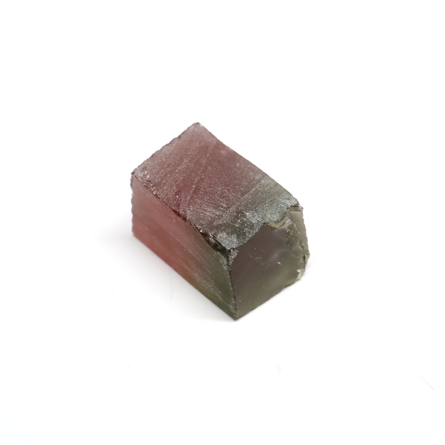 Nanosital Simulated Watermelon Tourmaline (New Style) Lab Created Faceting Rough for Gem Cutting -Various Sizes
