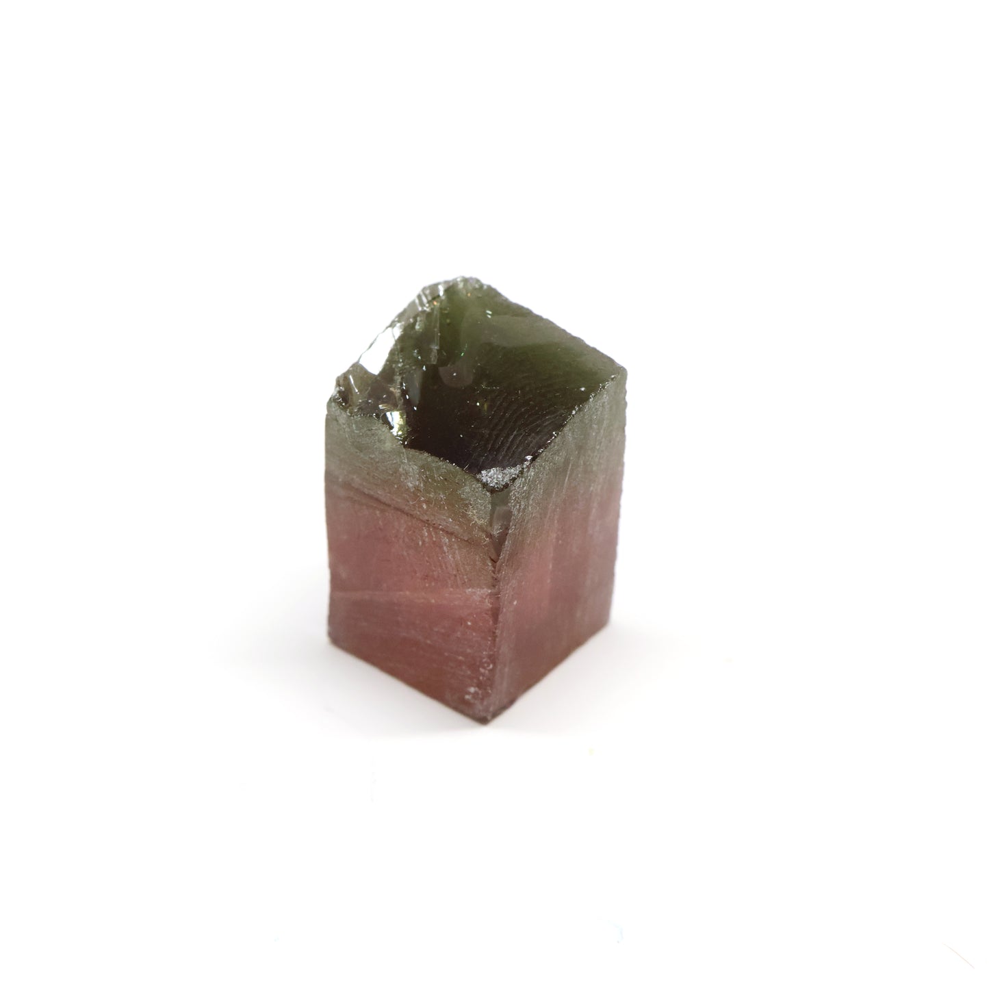 Nanosital Simulated Watermelon Tourmaline (New Style) Lab Created Faceting Rough for Gem Cutting -Various Sizes