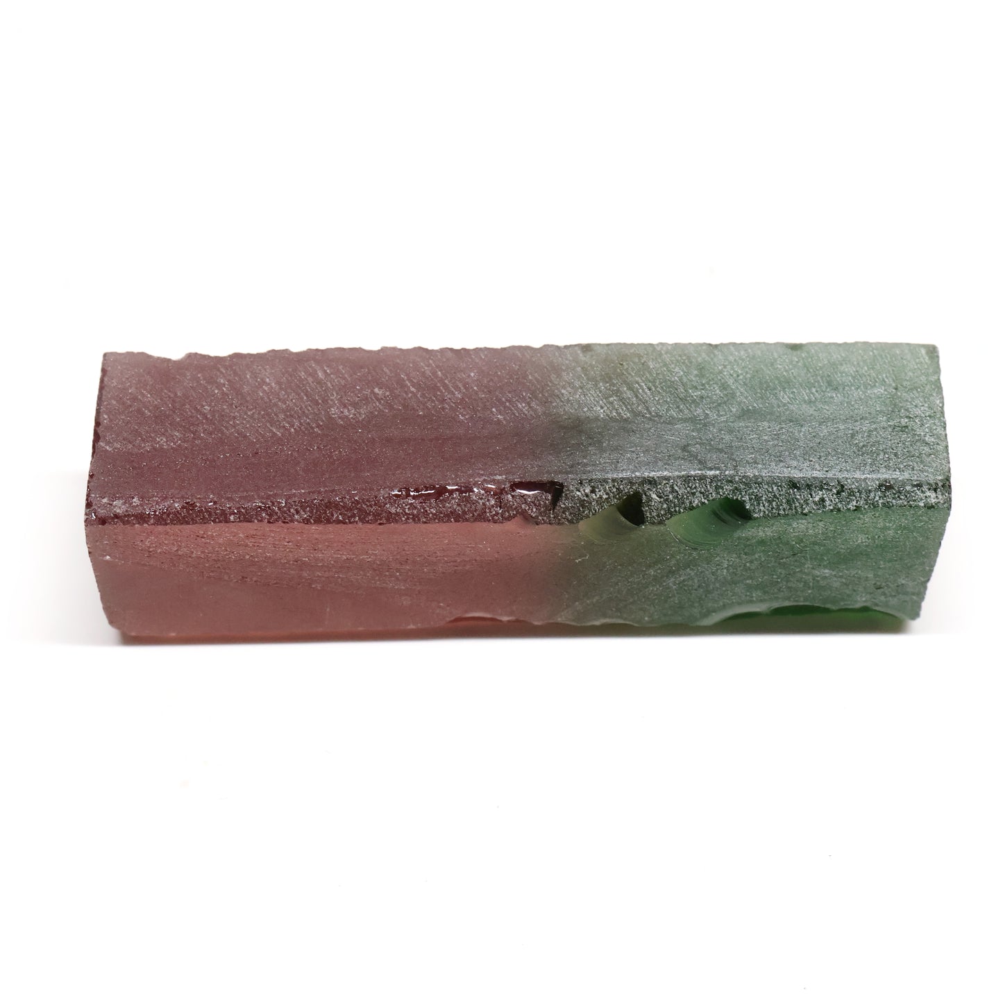 Nanosital Simulated Watermelon Tourmaline (New Style) Lab Created Faceting Rough for Gem Cutting -Various Sizes