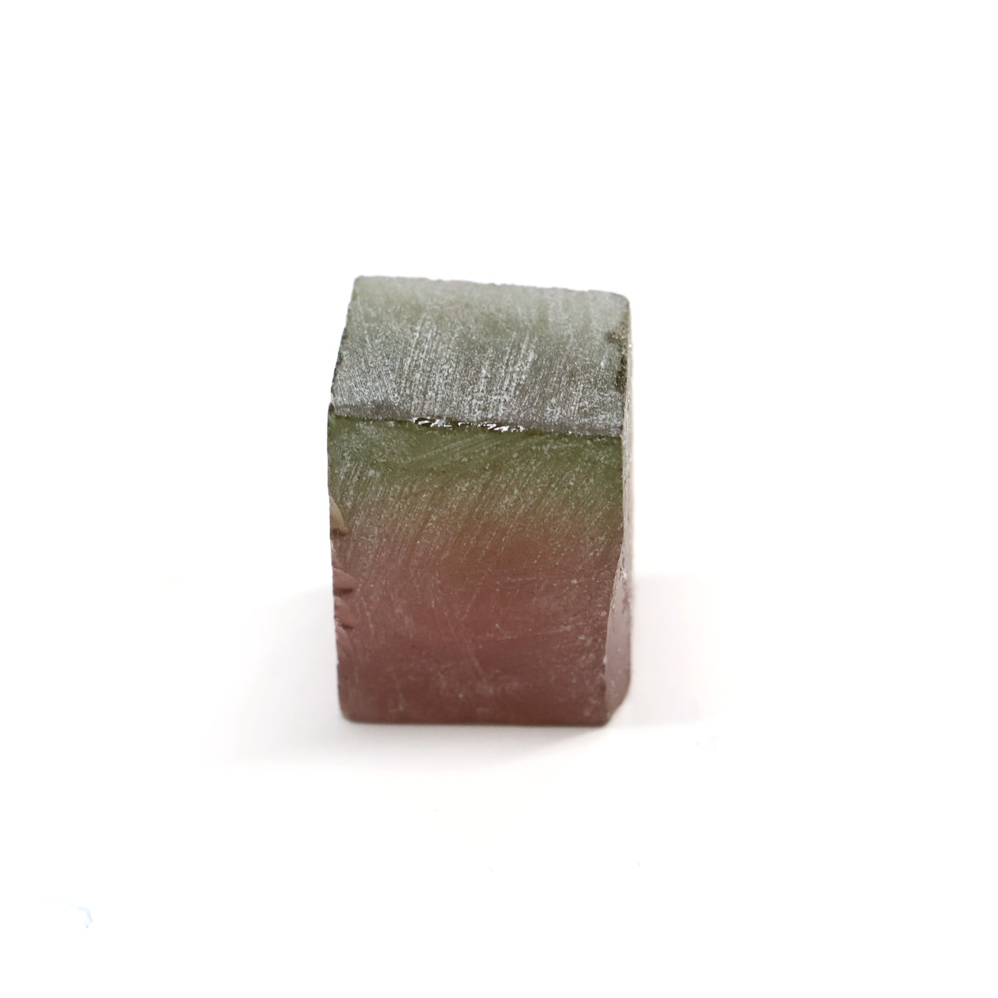 Nanosital Simulated Watermelon Tourmaline (New Style) Lab Created Faceting Rough for Gem Cutting -Various Sizes