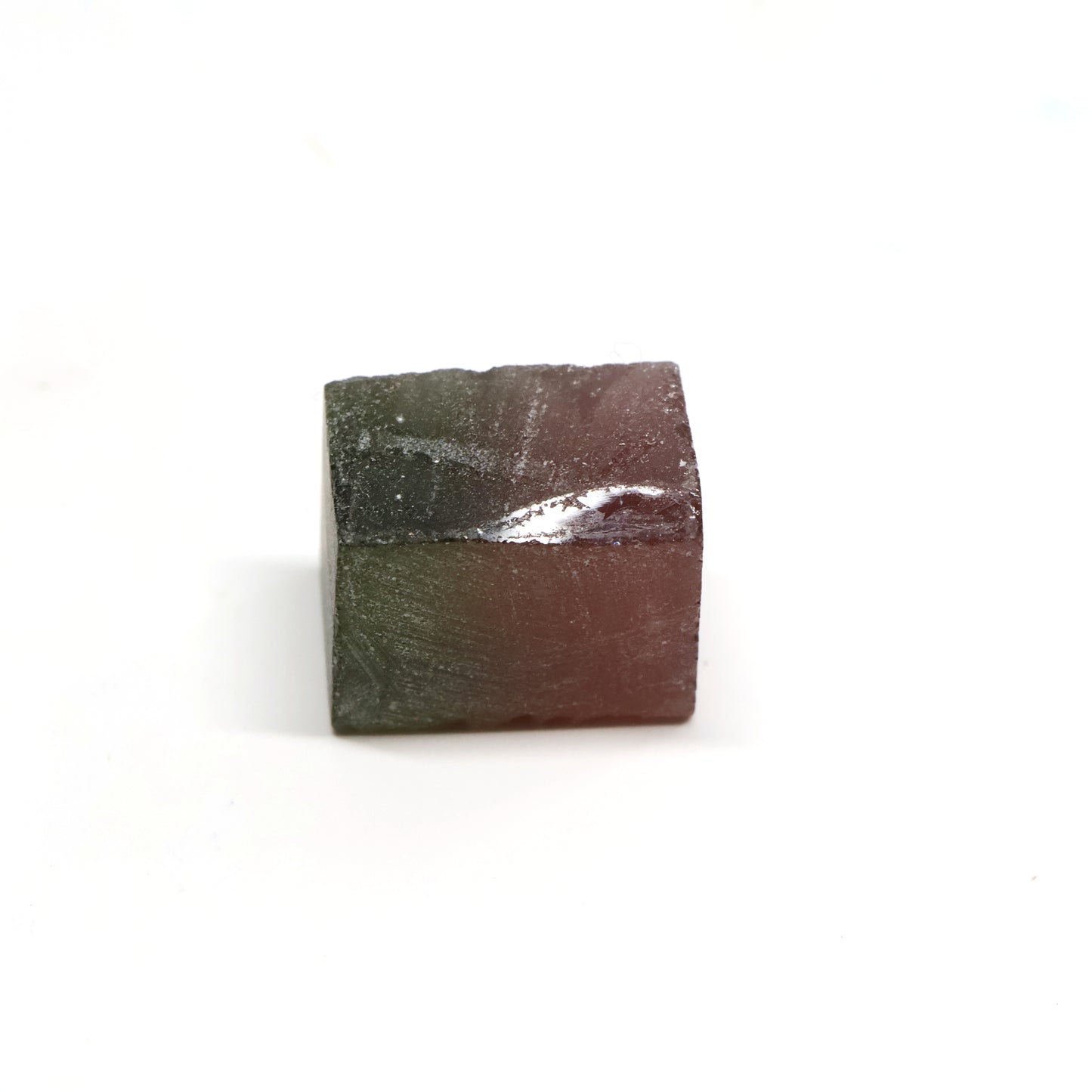 Nanosital Simulated Watermelon Tourmaline (New Style) Lab Created Faceting Rough for Gem Cutting -Various Sizes