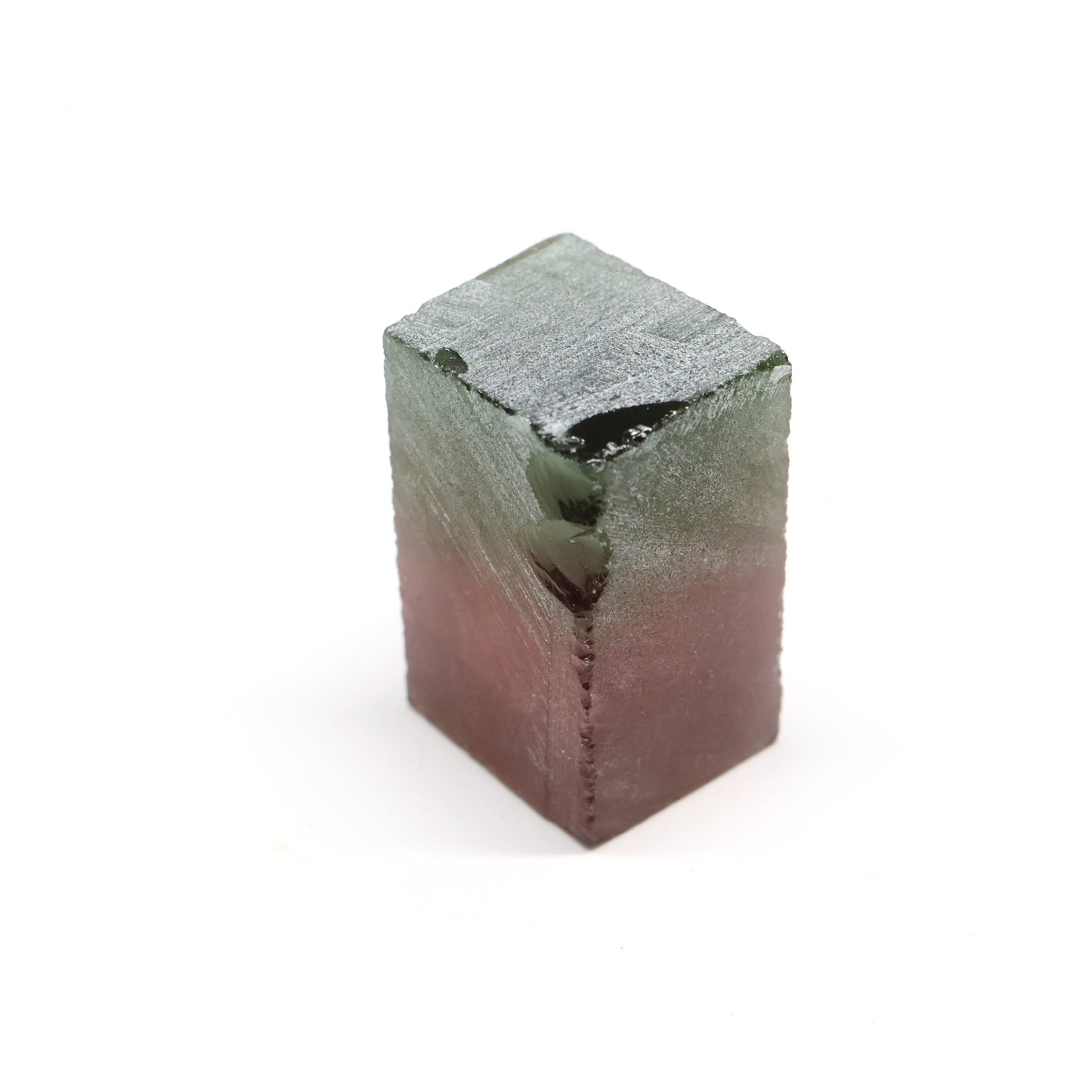 Nanosital Simulated Watermelon Tourmaline (New Style) Lab Created Faceting Rough for Gem Cutting -Various Sizes