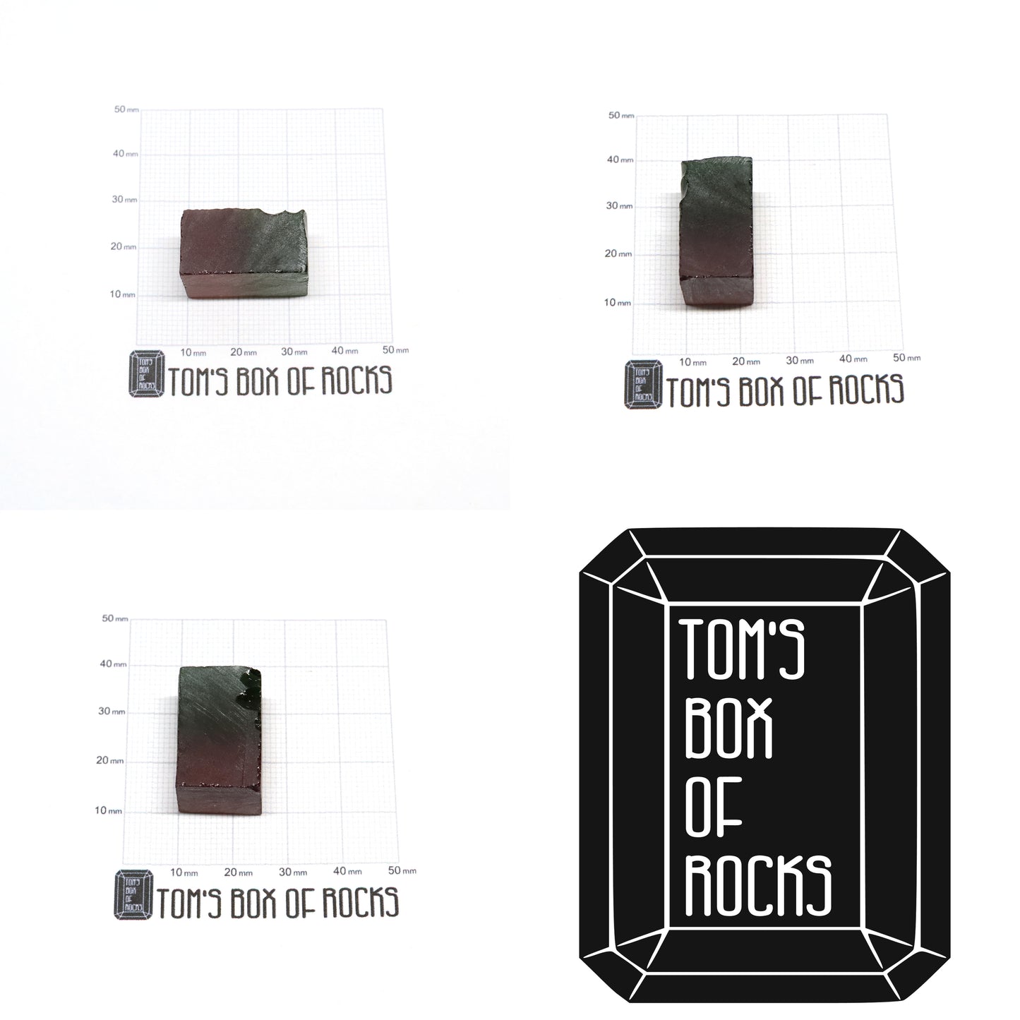 Nanosital Simulated Watermelon Tourmaline (New Style) Lab Created Faceting Rough for Gem Cutting -Various Sizes