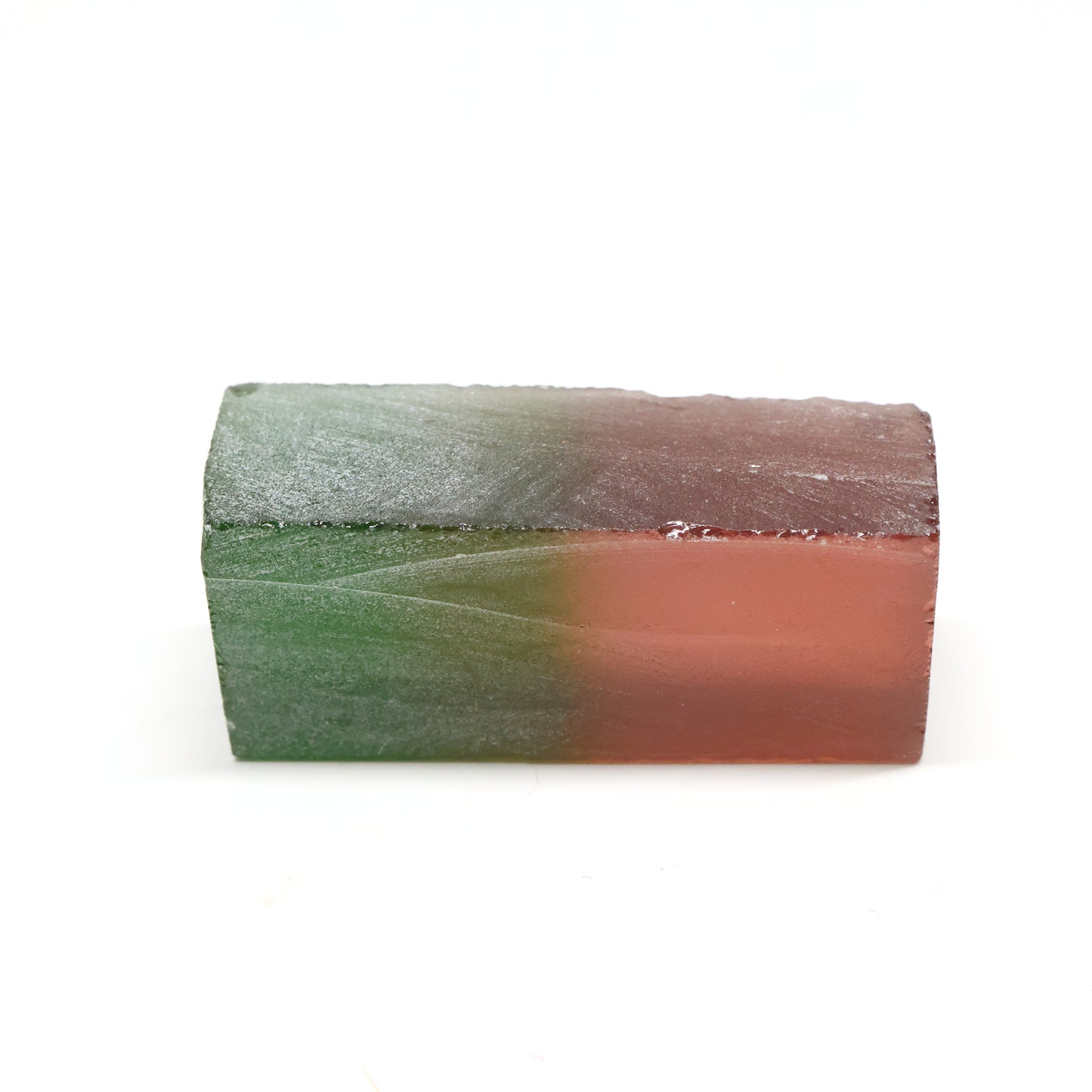Nanosital Simulated Watermelon Tourmaline (New Style) Lab Created Faceting Rough for Gem Cutting -Various Sizes