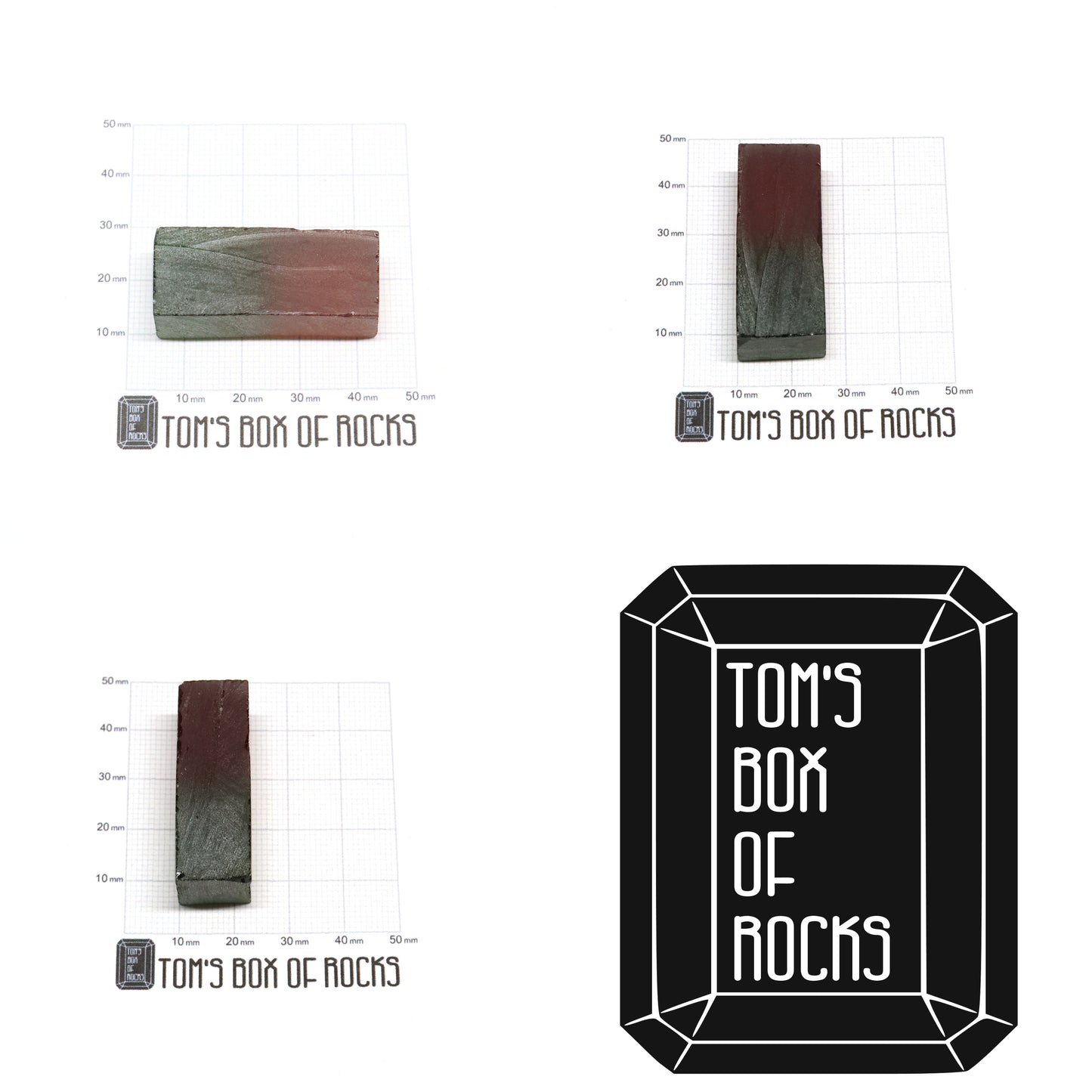 Nanosital Simulated Watermelon Tourmaline (New Style) Lab Created Faceting Rough for Gem Cutting -Various Sizes