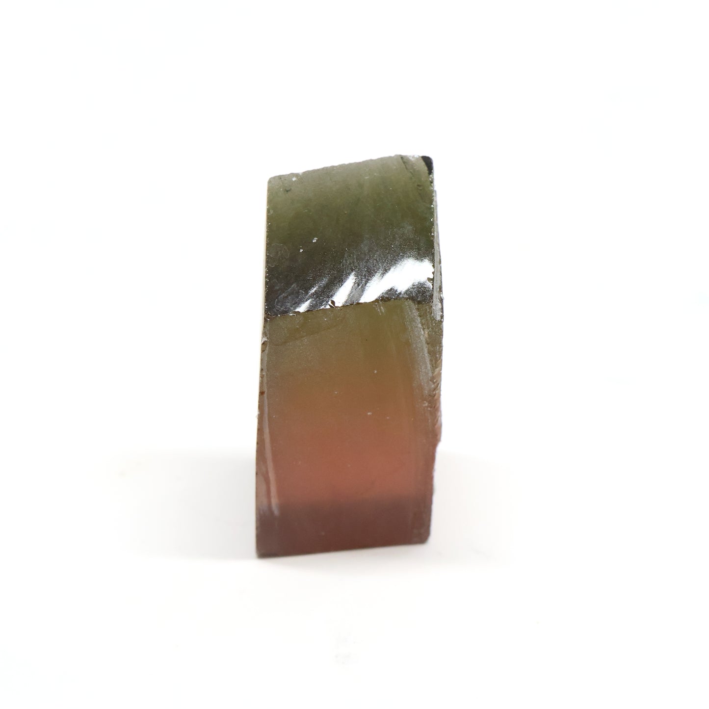 Nanosital Simulated Watermelon Tourmaline (New Style) Lab Created Faceting Rough for Gem Cutting -Various Sizes