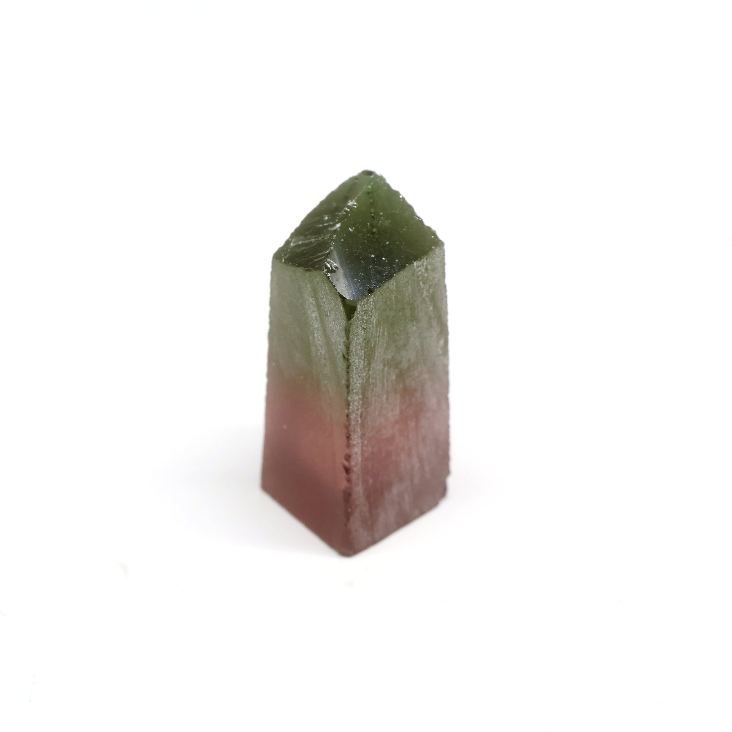 Nanosital Simulated Watermelon Tourmaline (New Style) Lab Created Faceting Rough for Gem Cutting -Various Sizes