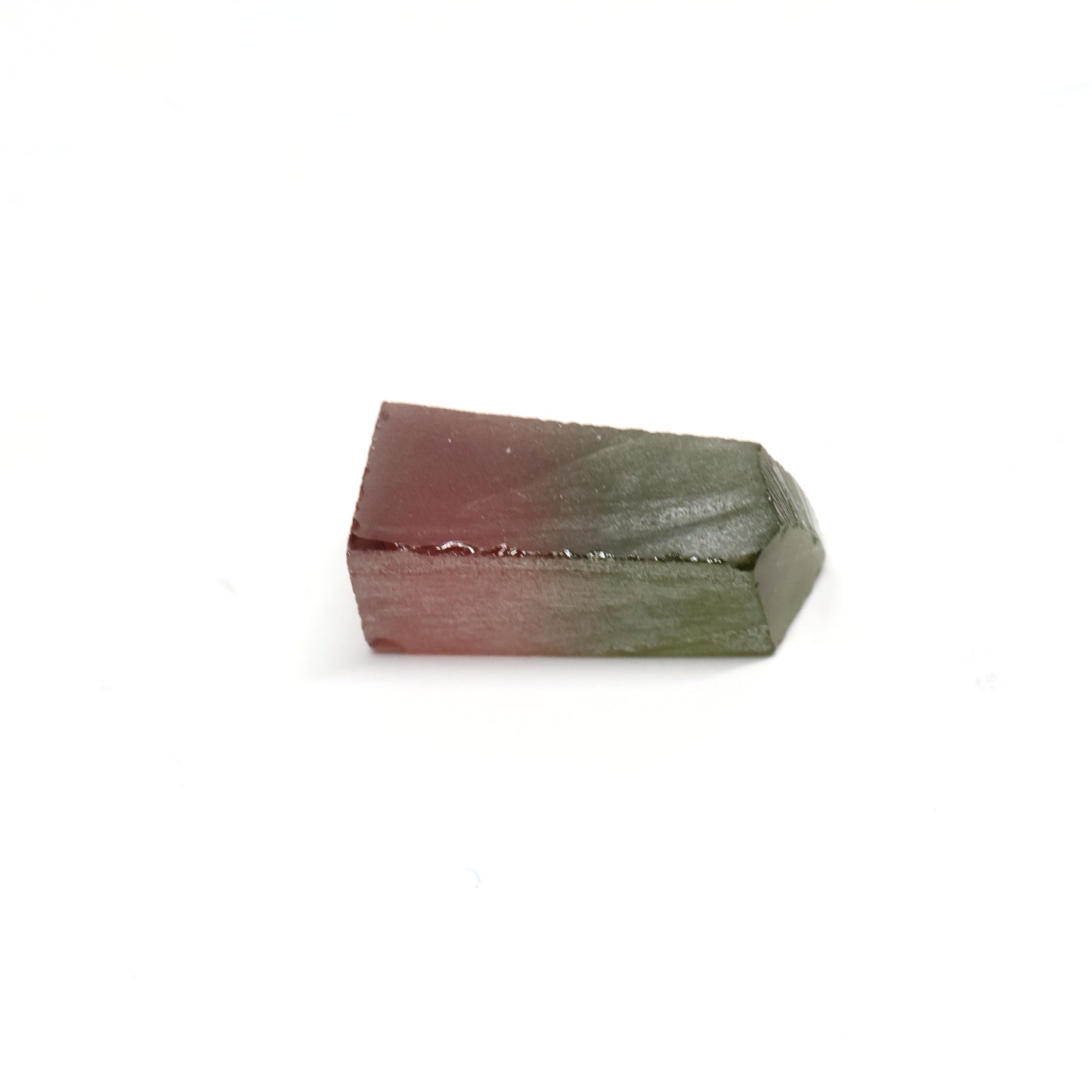 Nanosital Simulated Watermelon Tourmaline (New Style) Lab Created Faceting Rough for Gem Cutting -Various Sizes