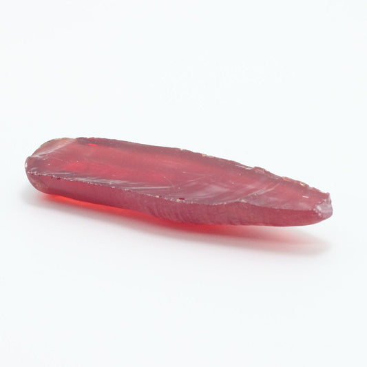 Padparadscha #57SP Lab Created Corundum Sapphire Faceting Rough for Gem Cutting - Various Sizes - Split Boule #BEGIN