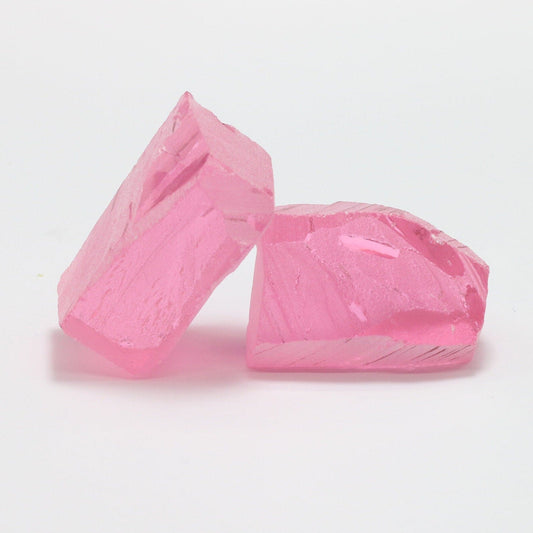 Nanosital Simulated Pink Tourmaline Lab Created Faceting Rough for Gem Cutting - #A-1244 - Various Sizes #BEGIN