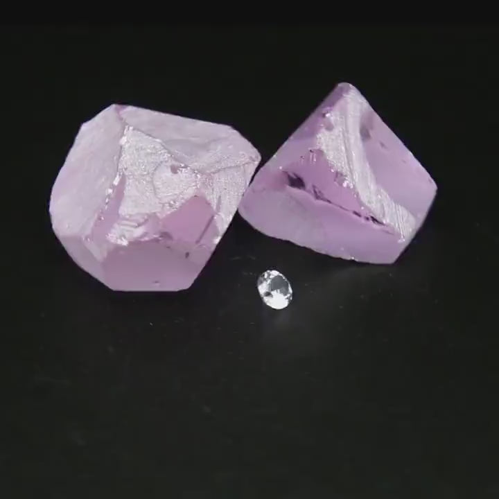 UV Reactive Nanosital #E-273 Synthetic Lab Created Faceting Rough for Gem Cutting - Various Sizes