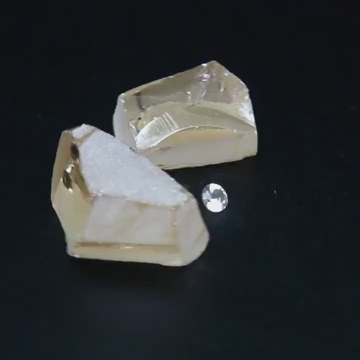 UV Reactive Nanosital #E-275 Synthetic Lab Created Faceting Rough for Gem Cutting - Various Sizes