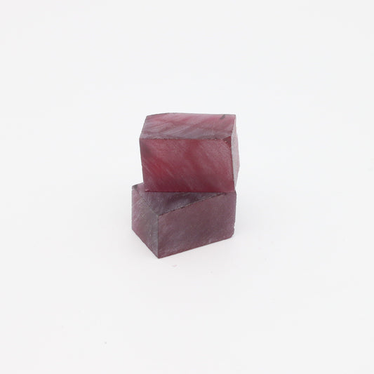 Nanosital Simulated Red Spinel Lab Created Faceting Rough for Gem Cutting - #B-30 - Various Sizes #BEGIN