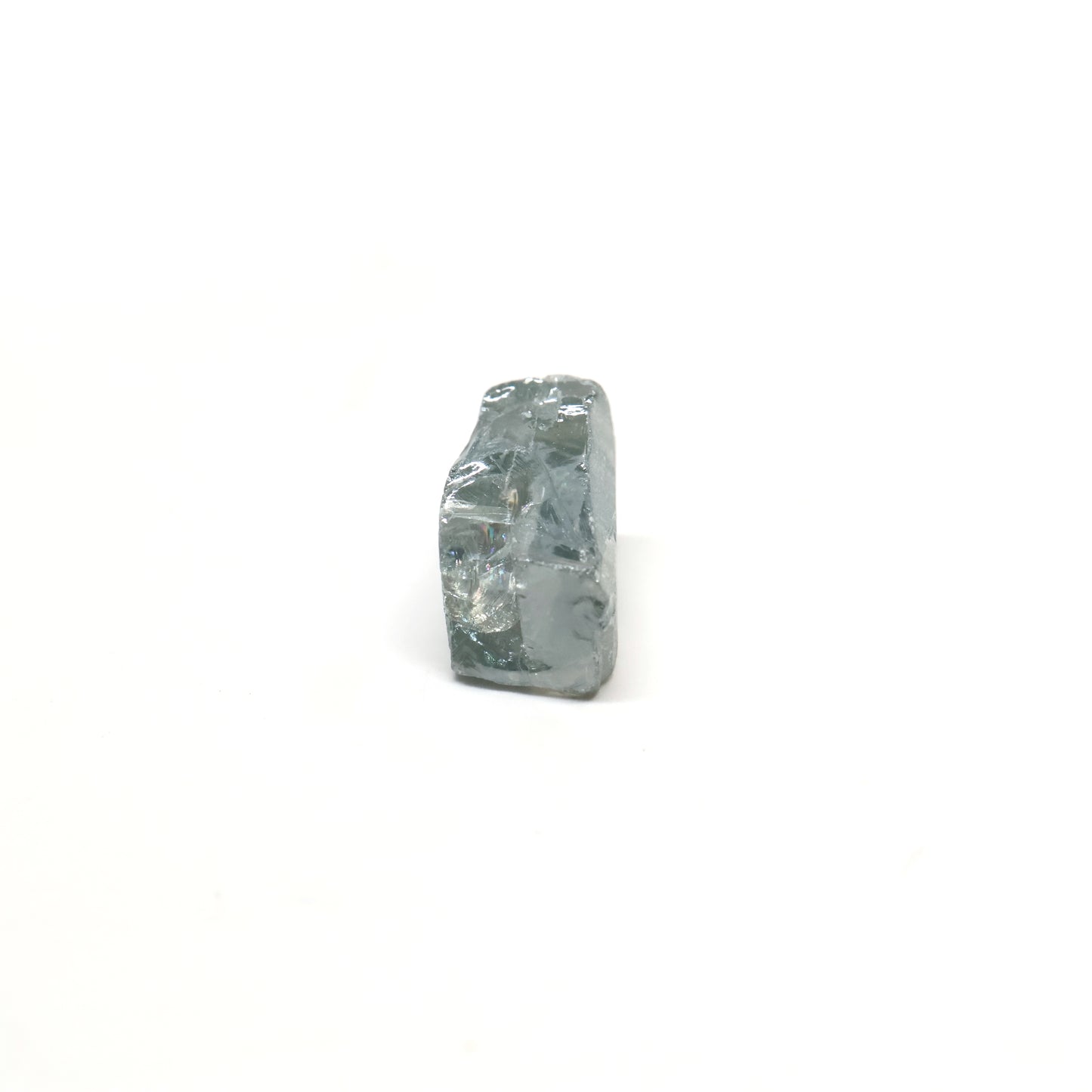 Blue Green Synthetic Rutile Grade A - Faceting Rough