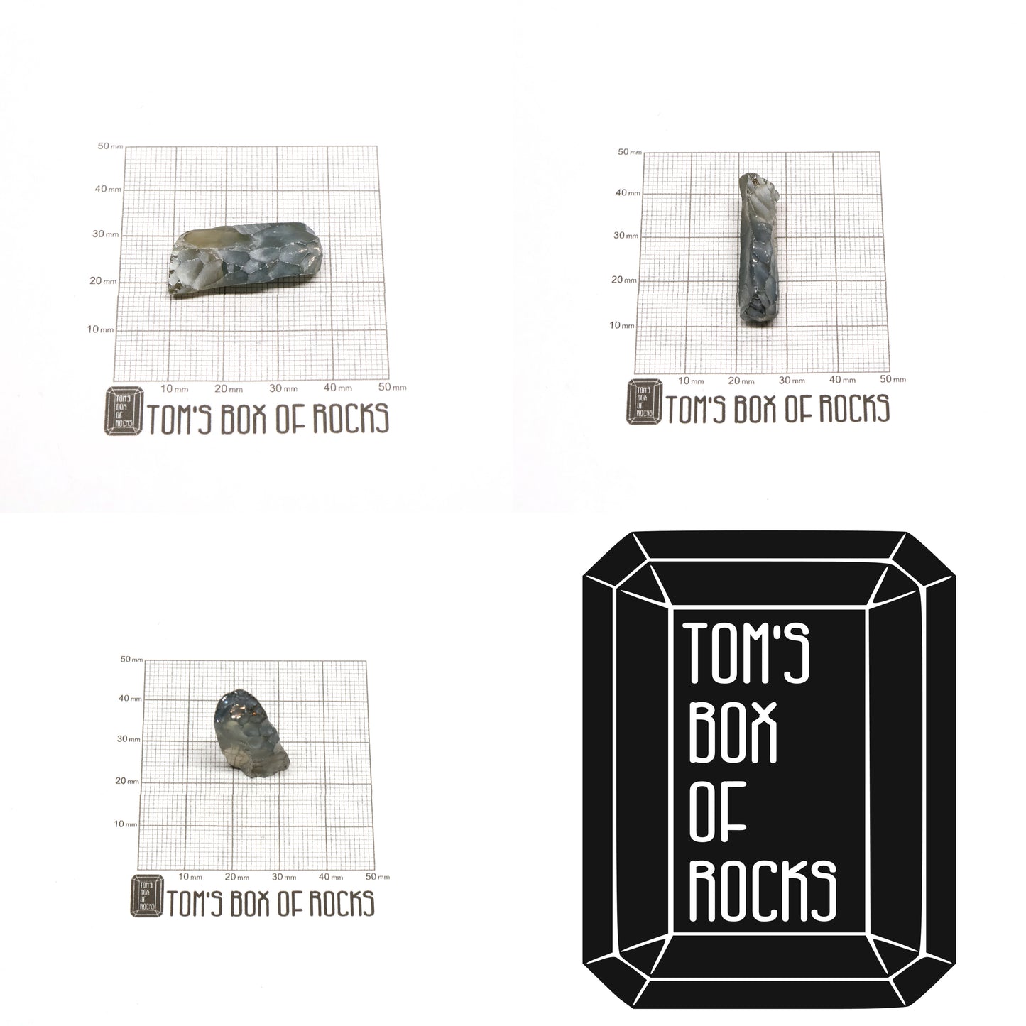 Blue Green Synthetic Rutile Grade A - Faceting Rough