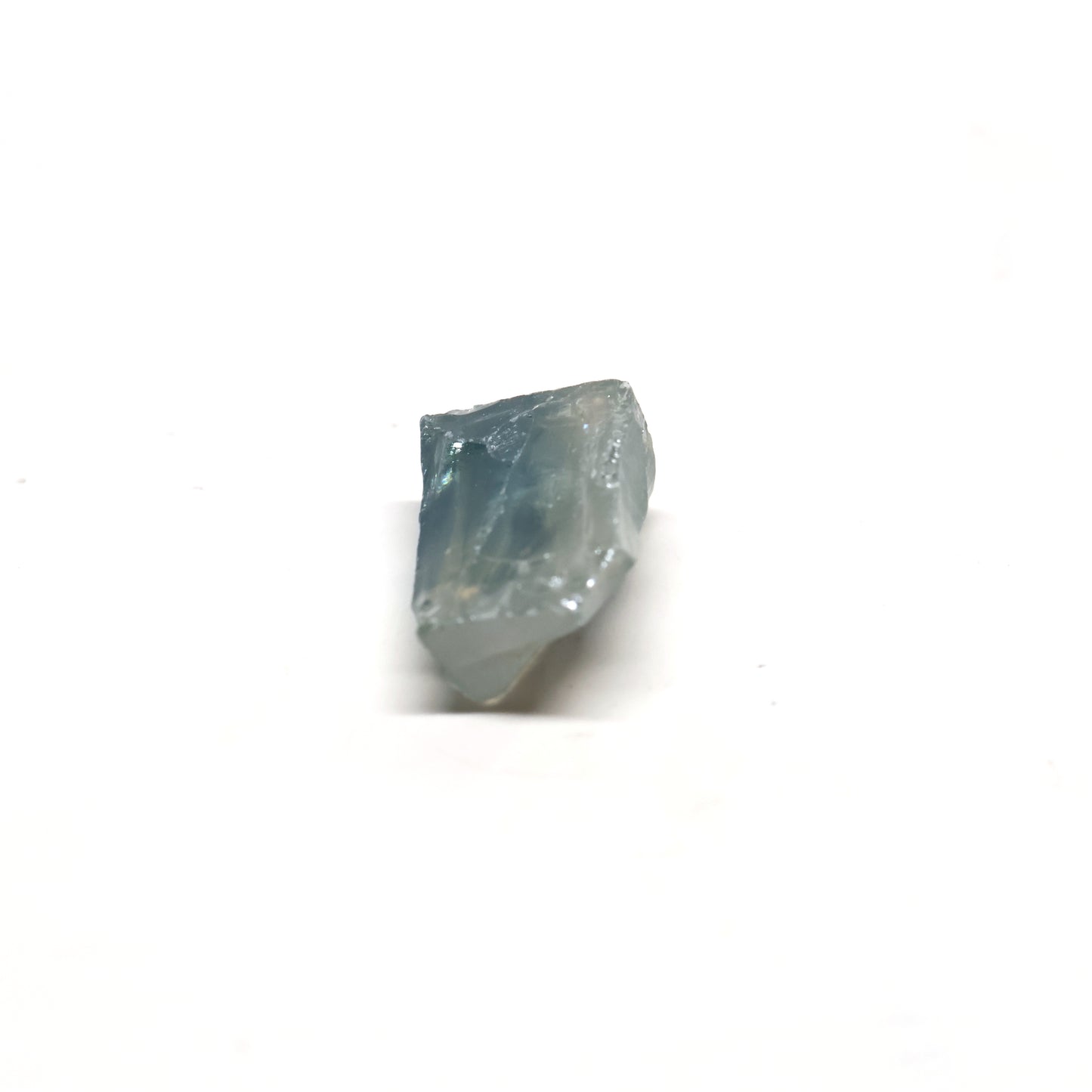 Blue Green Synthetic Rutile Grade A - Faceting Rough