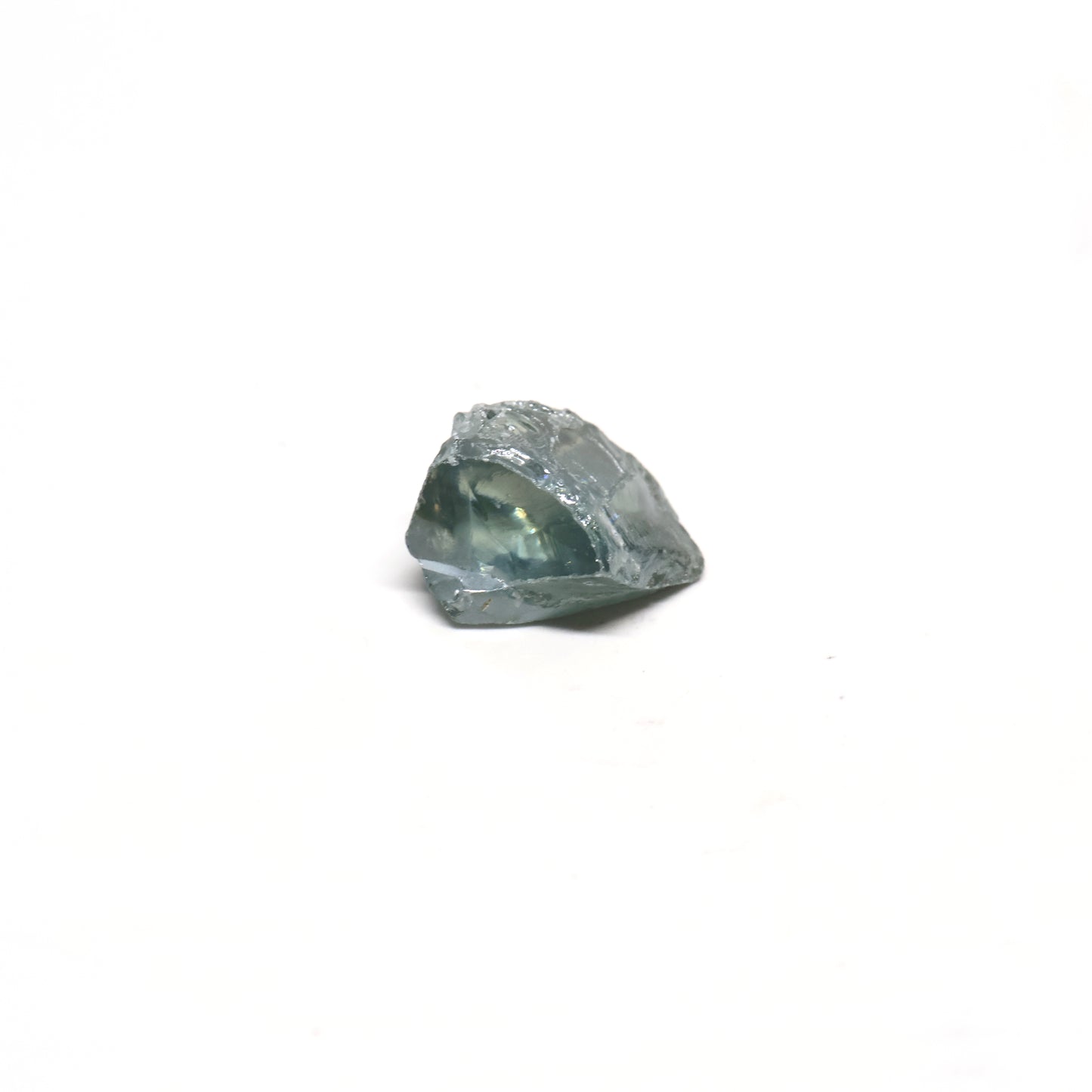 Blue Green Synthetic Rutile Grade A - Faceting Rough