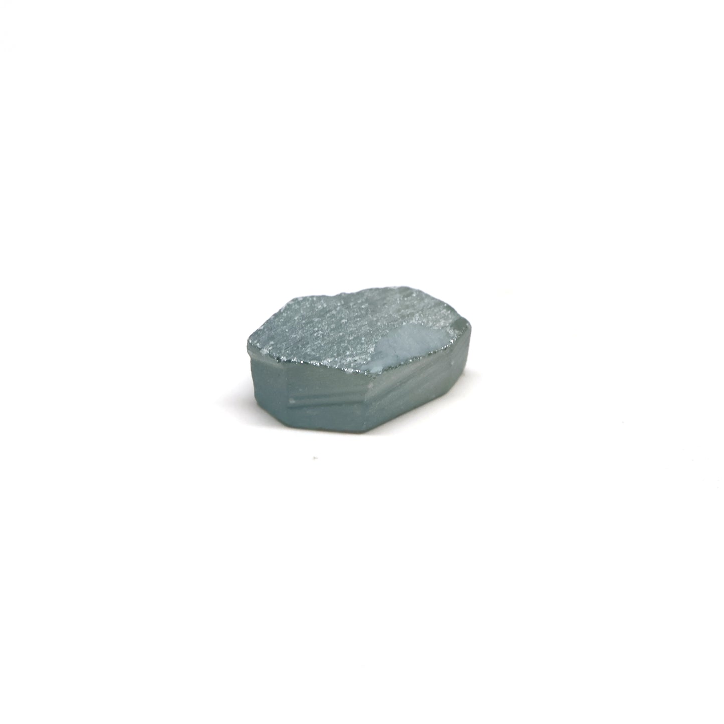 Blue Green Synthetic Rutile Grade A - Faceting Rough