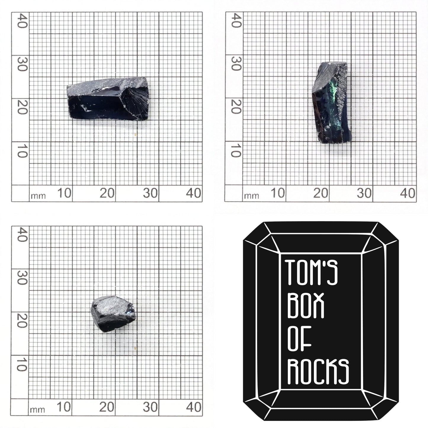 Blue Synthetic Rutile Grade A - Faceting Rough