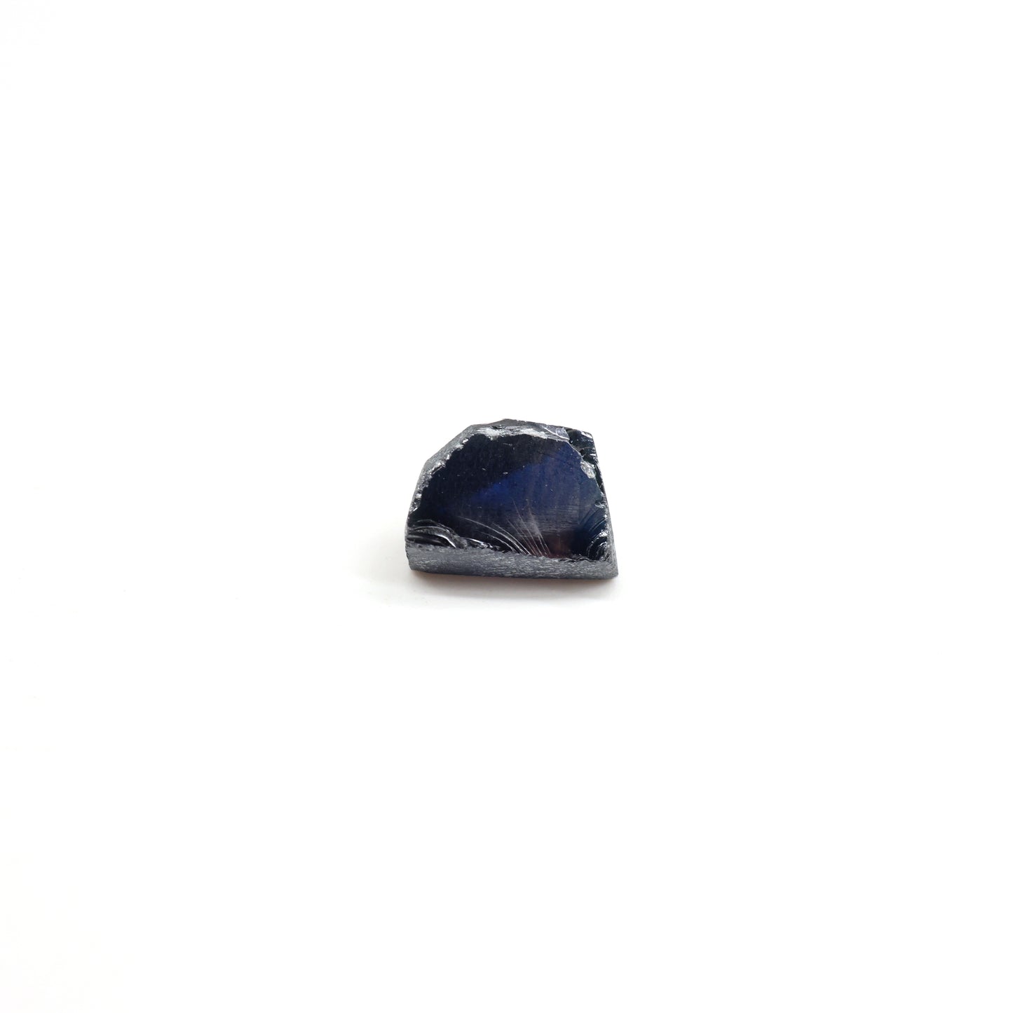 Dark Blue Synthetic Rutile Grade A - Faceting Rough