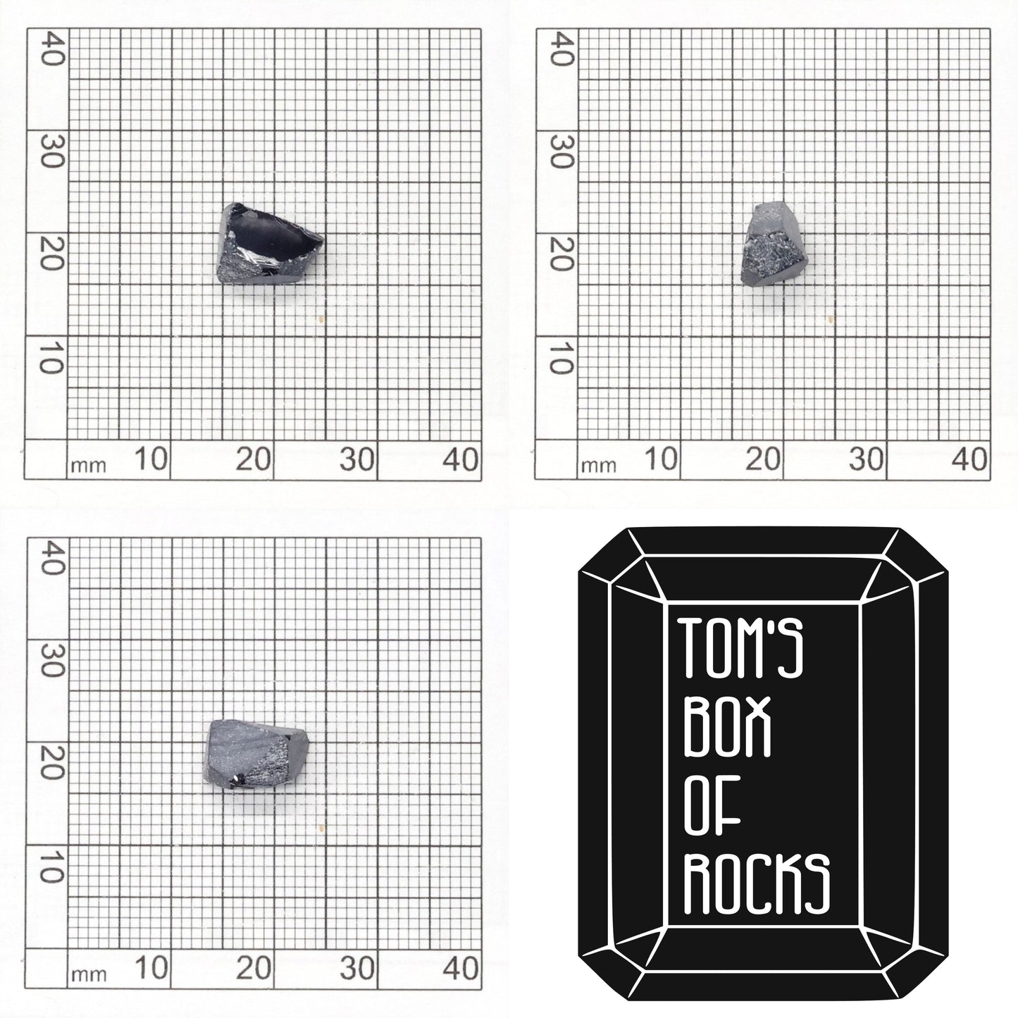 Dark Blue Synthetic Rutile Grade A - Faceting Rough